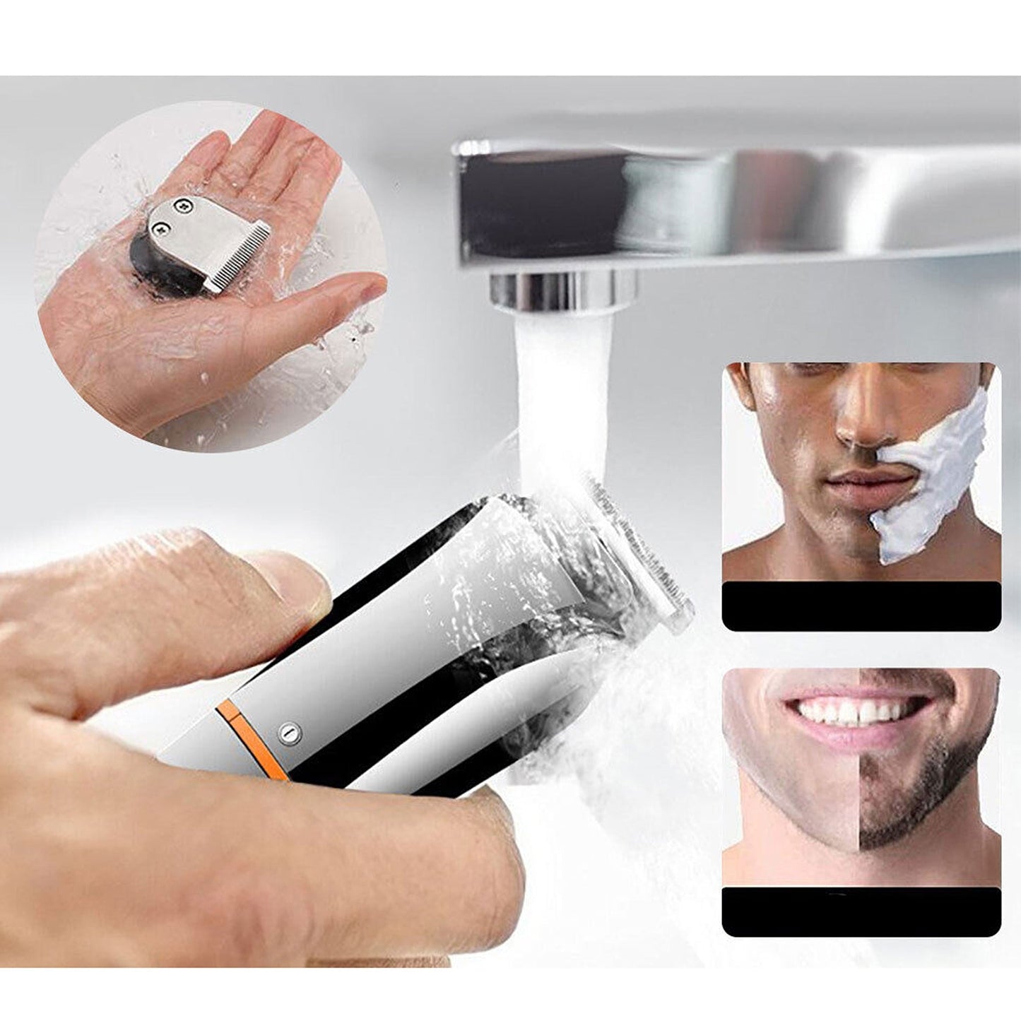 Multi-Functional Men Grooming Kit with Beard Trimmer and Body Hair Clippers