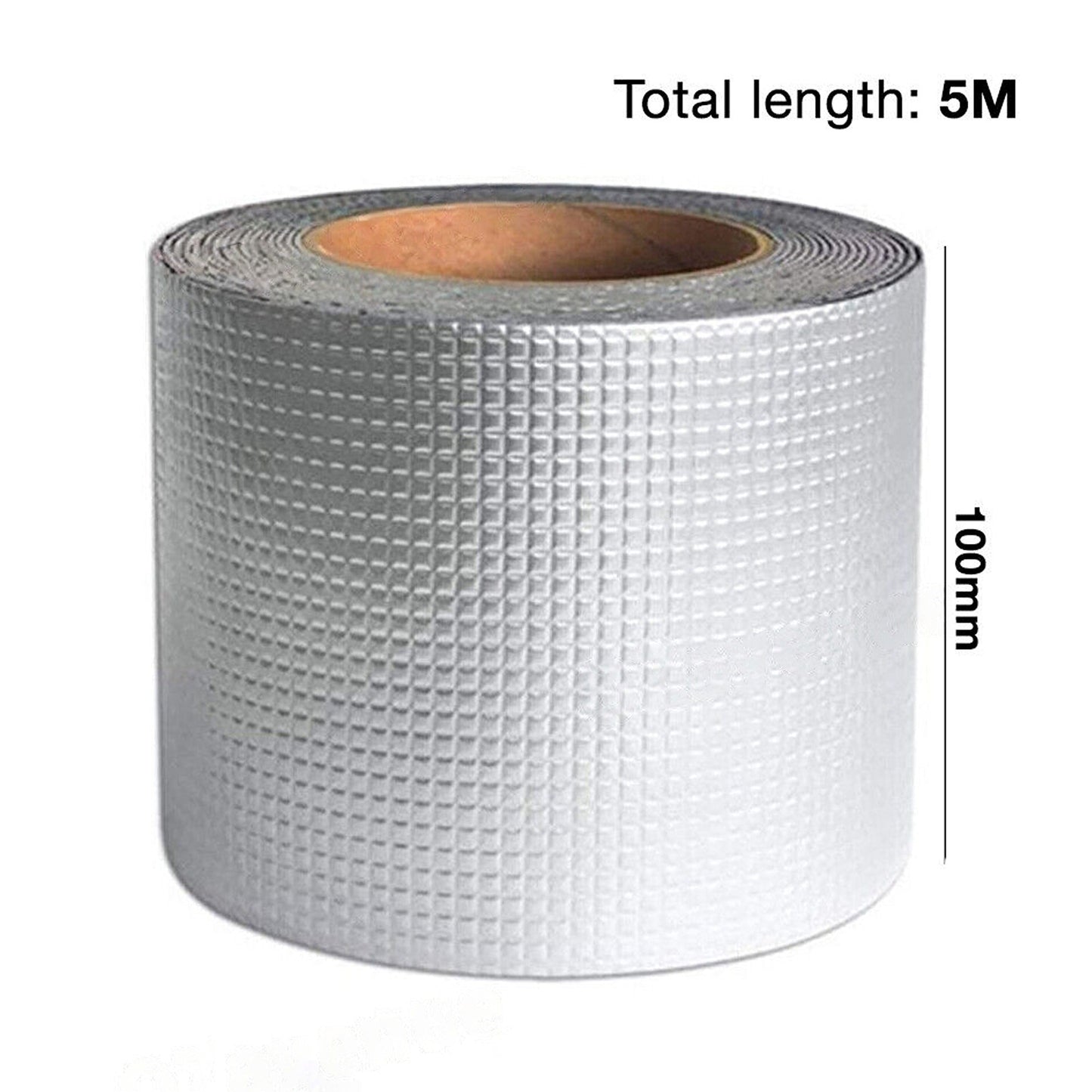 Roof Repair Waterproof Tape Butyl Rubber Aluminium Foil 100mm 5m
