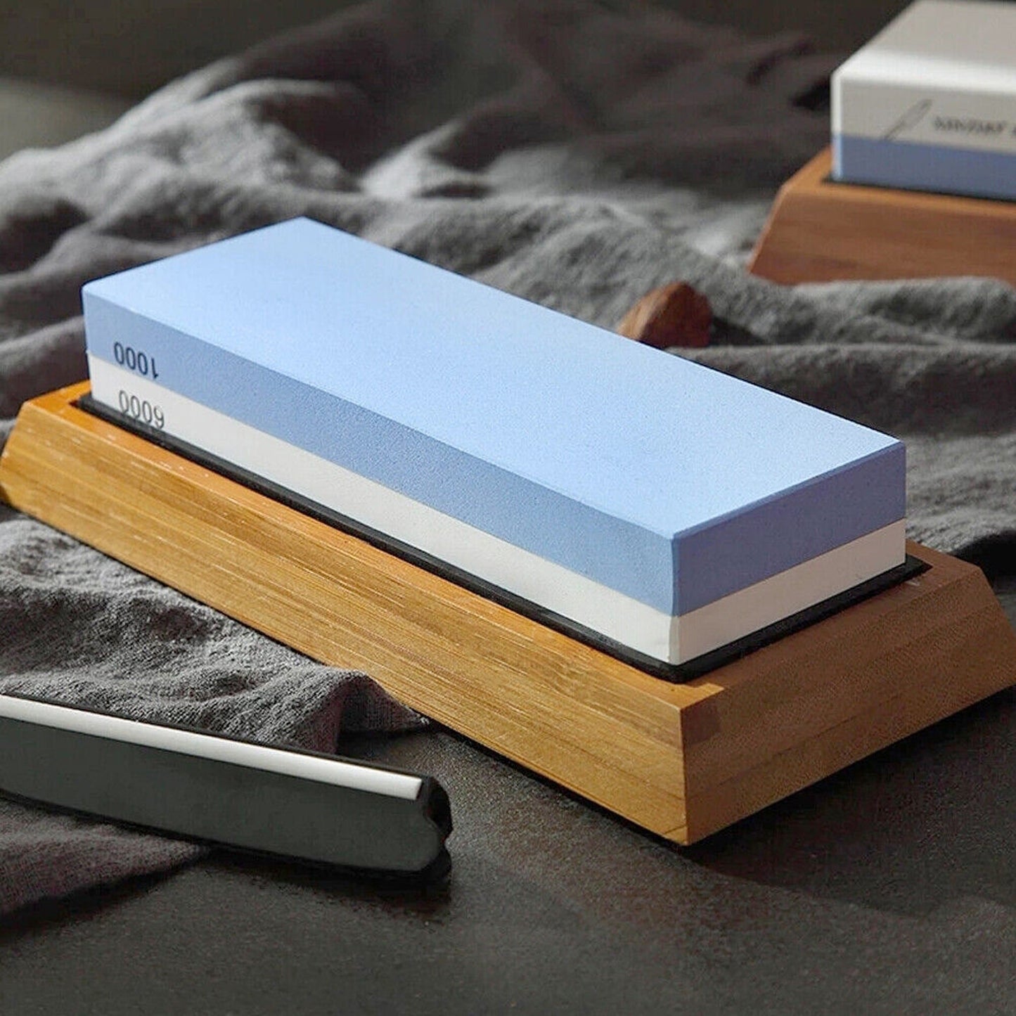 Dual Grit Knife Sharpening Stone Whetstone 1000/6000 Water Wet Sharpener