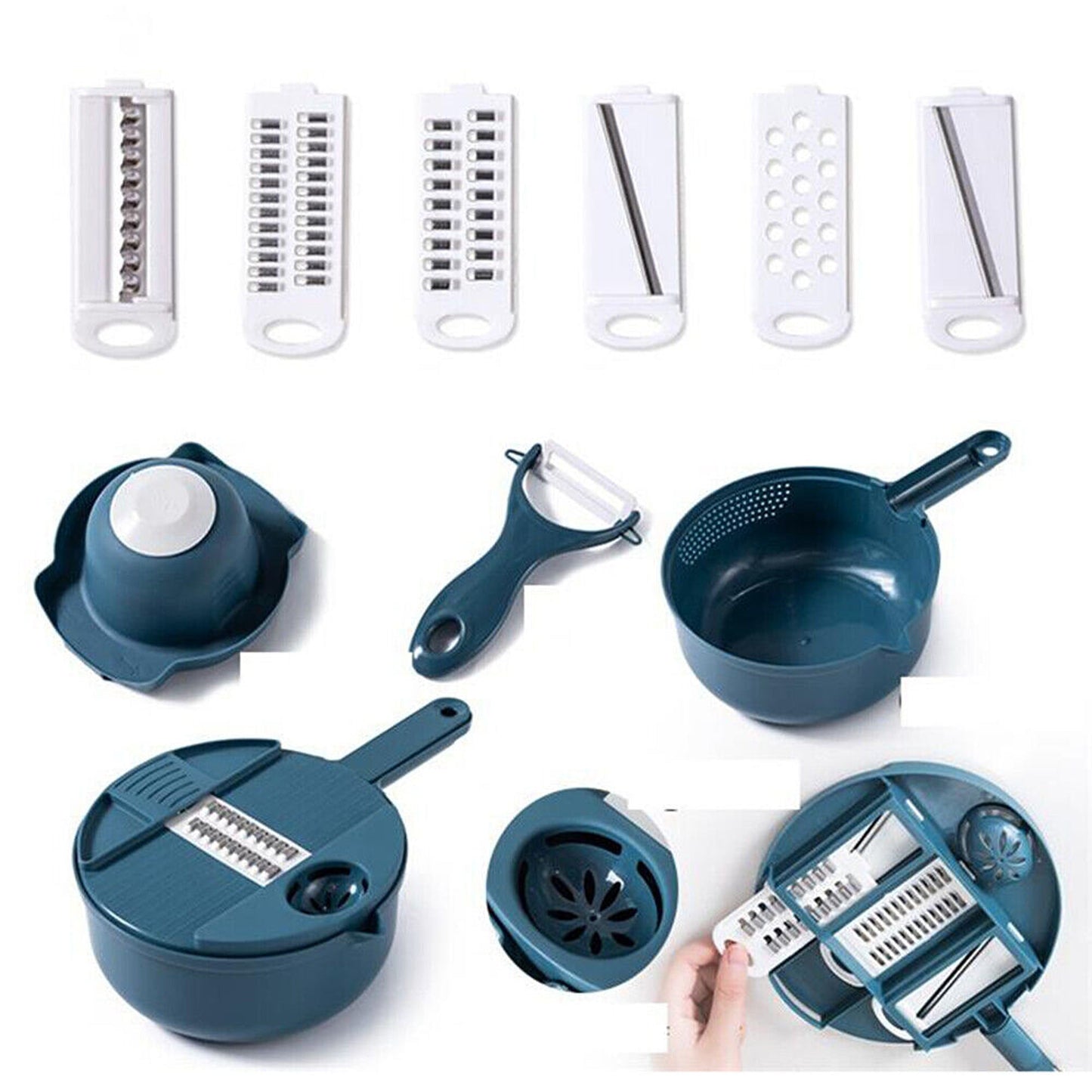 12 in 1 Multifunctional Vegetable Slicer and Chopper for Kitchen