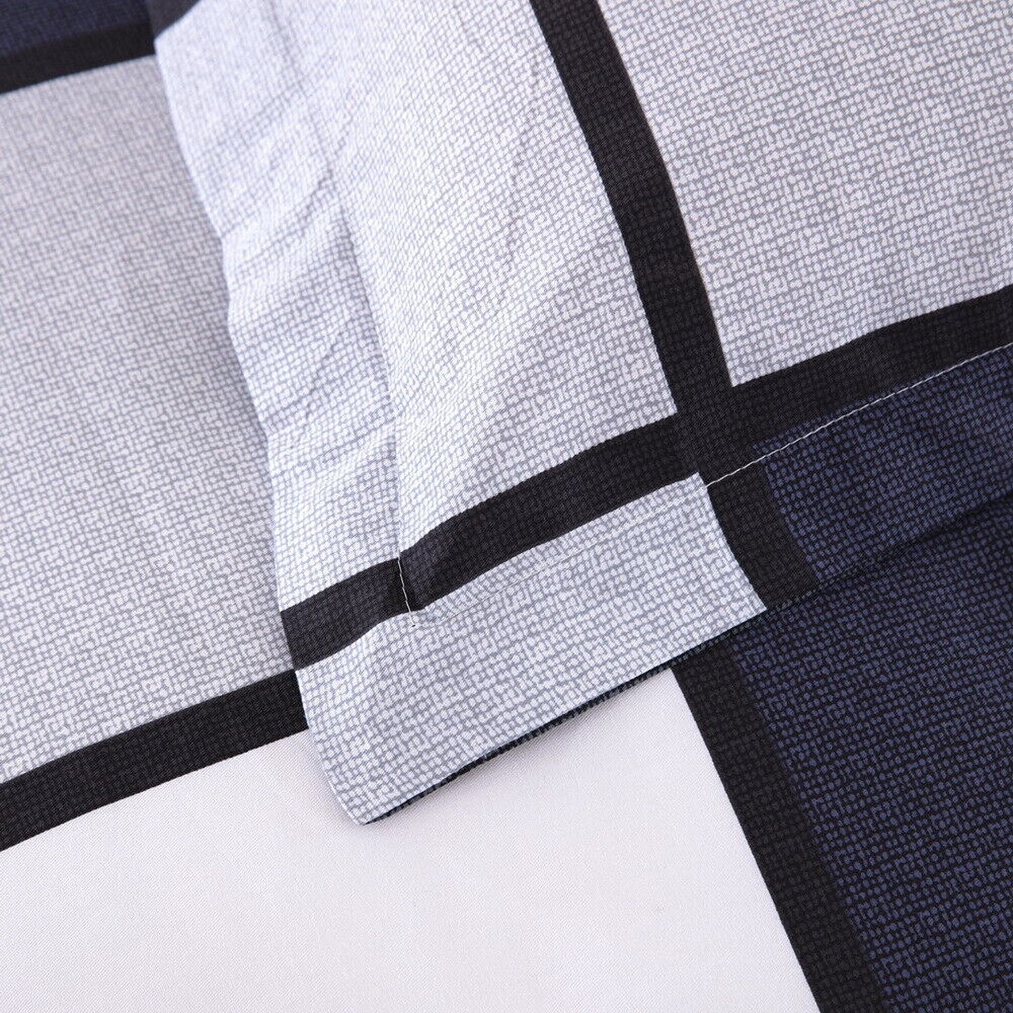Cotton Bedding Set Checked Quilt Duvet Cover for All Bed Sizes