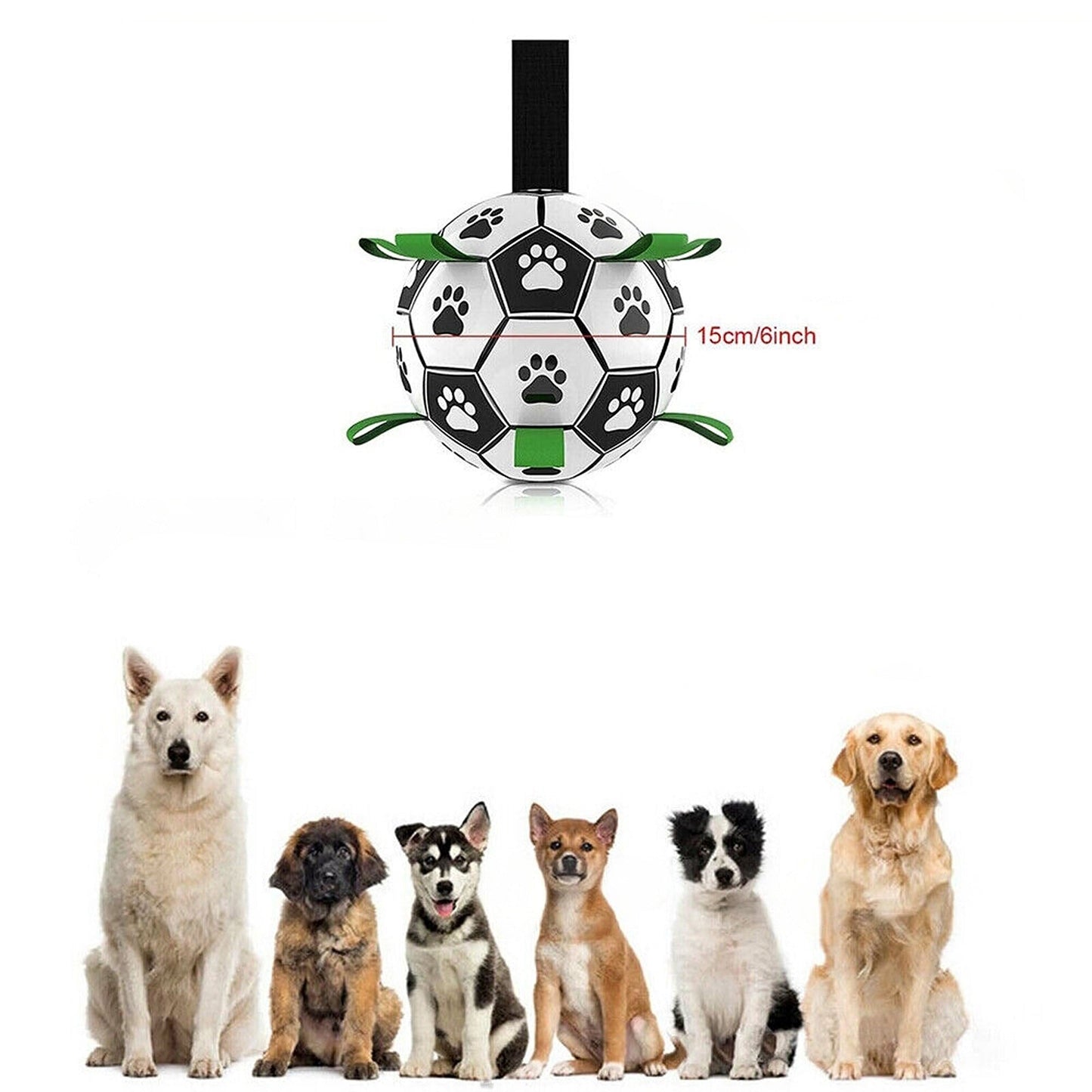 Pet Football Water Tabs Toy Interactive Dog Soccer Ball with Pump