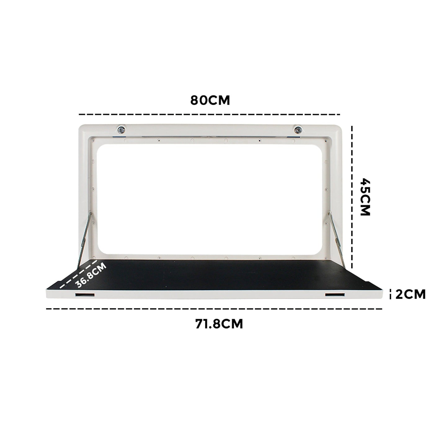 Picnic Folding Table with LED Light Suitable for Caravans 800mm x 450mm