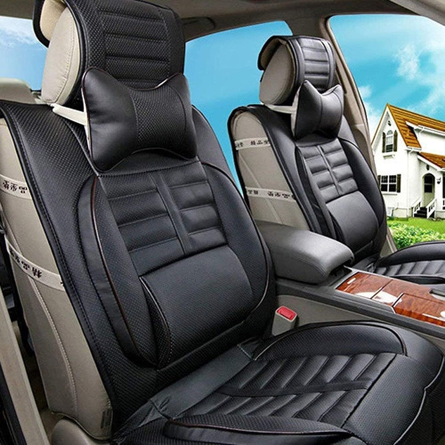 2pcs Car Seat Cushion for Head and Neck Support Safety Pillows