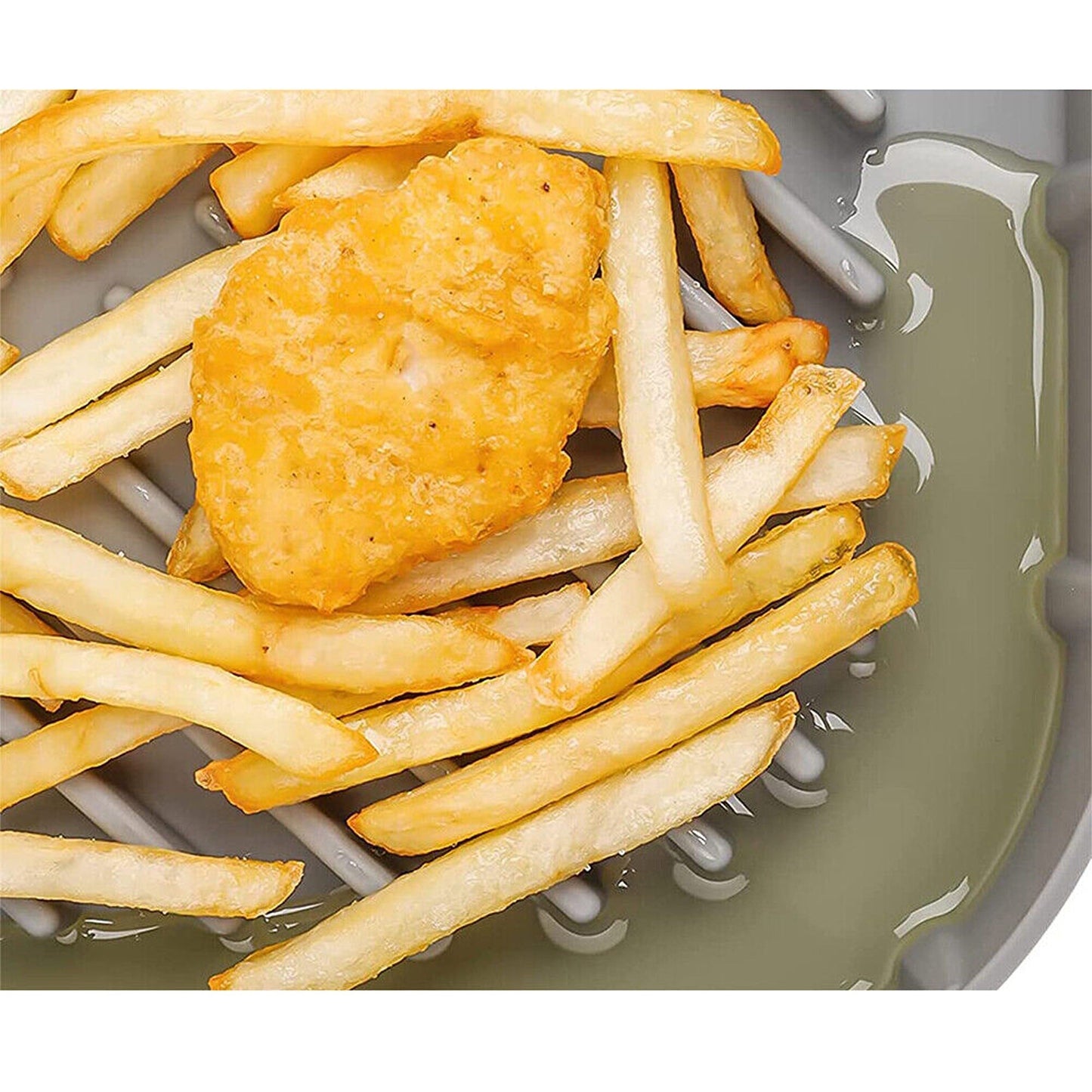 Reusable Silicone Basket Liner for Air Fryers Non-Stick Baking and Cooking Mat