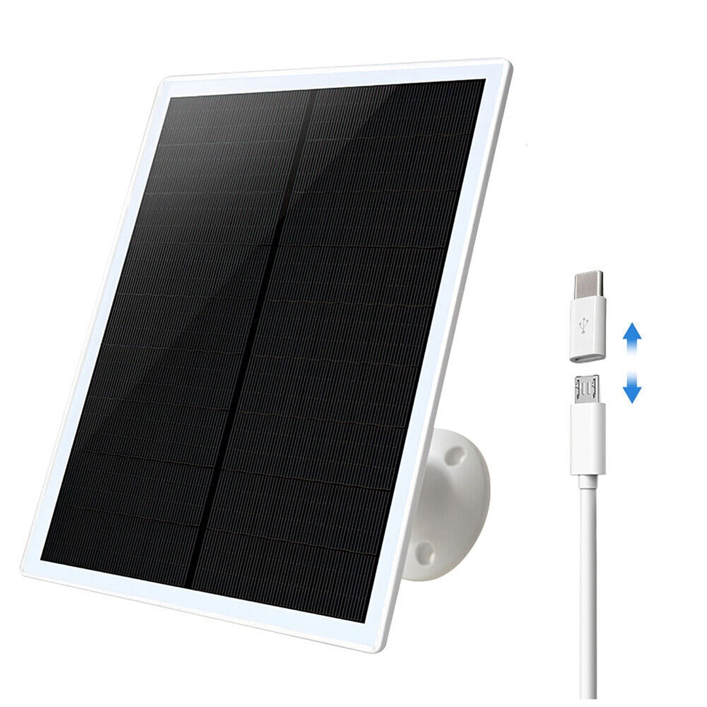 6W Output Micro USB Solar Panel for Outdoor Security Cameras