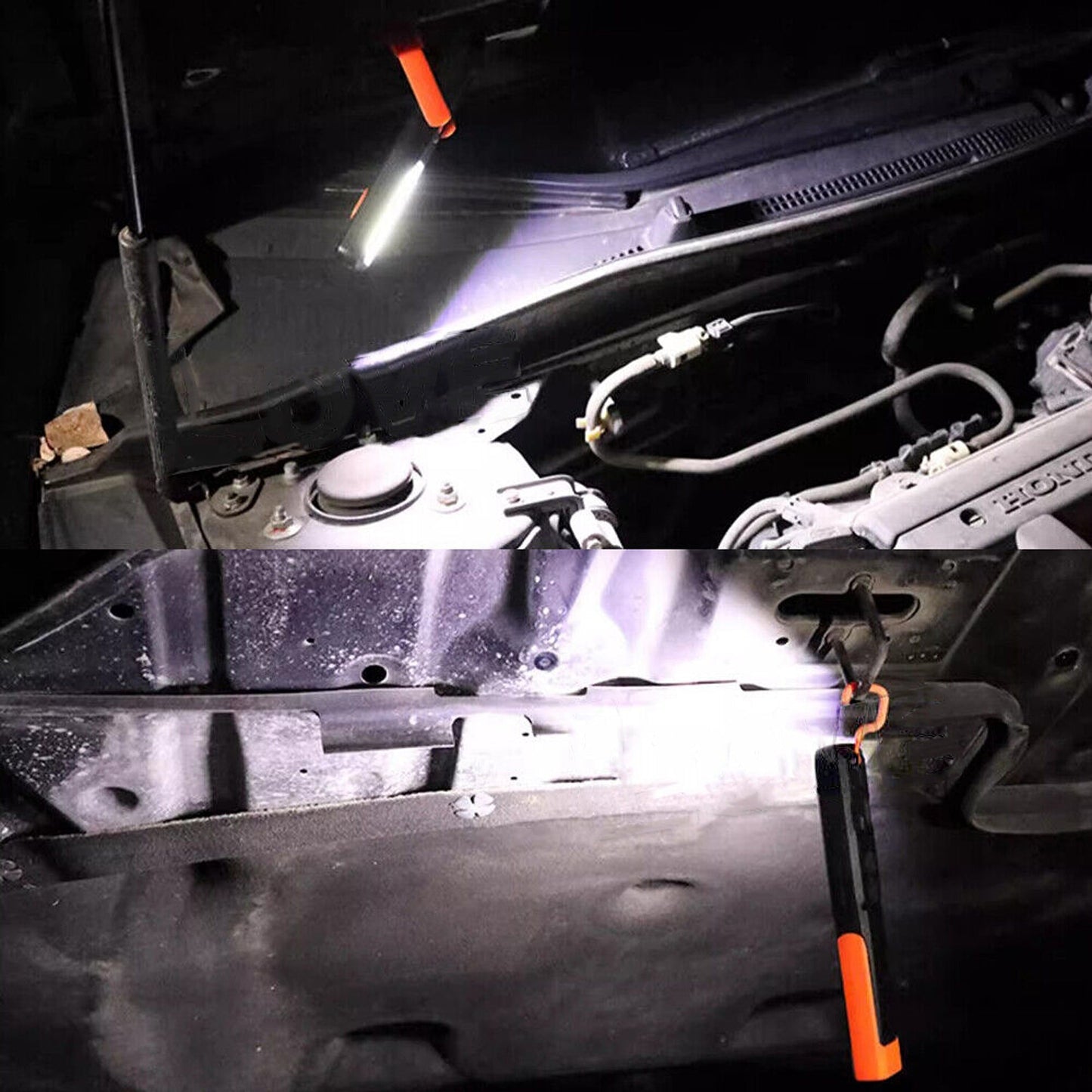 2pcs Cordless Magnetic Light Rechargeable COB Lamp Torch