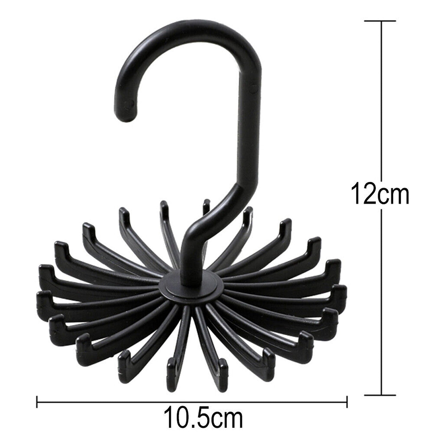 Clothes Organizer Rotating Hanger Stand for Ties Belts and Scarves