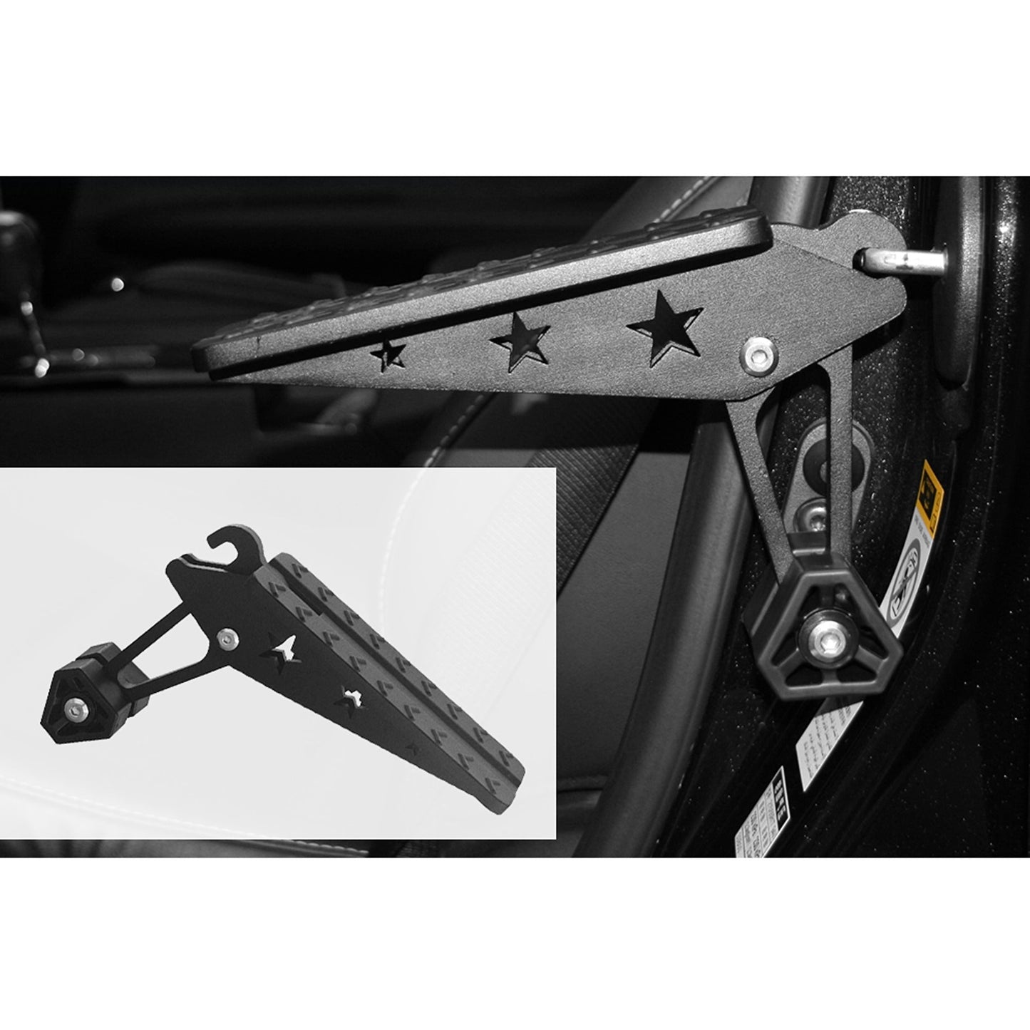 Portable Car Doorstep Adjustable Vehicle Access Step for Emergency Escape
