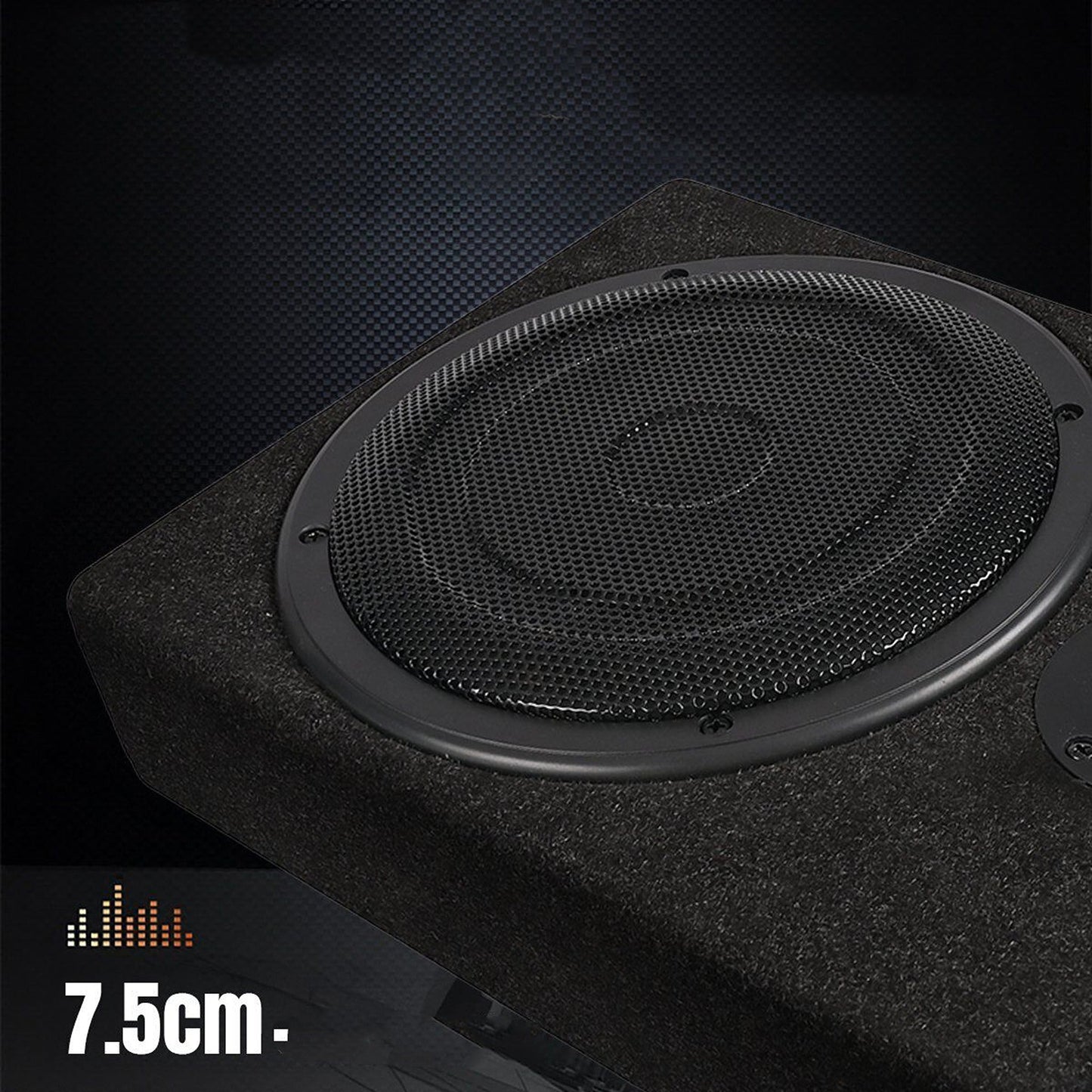 Under-Seat Subwoofer with Built-In Amplifier for Enhanced Car Audio