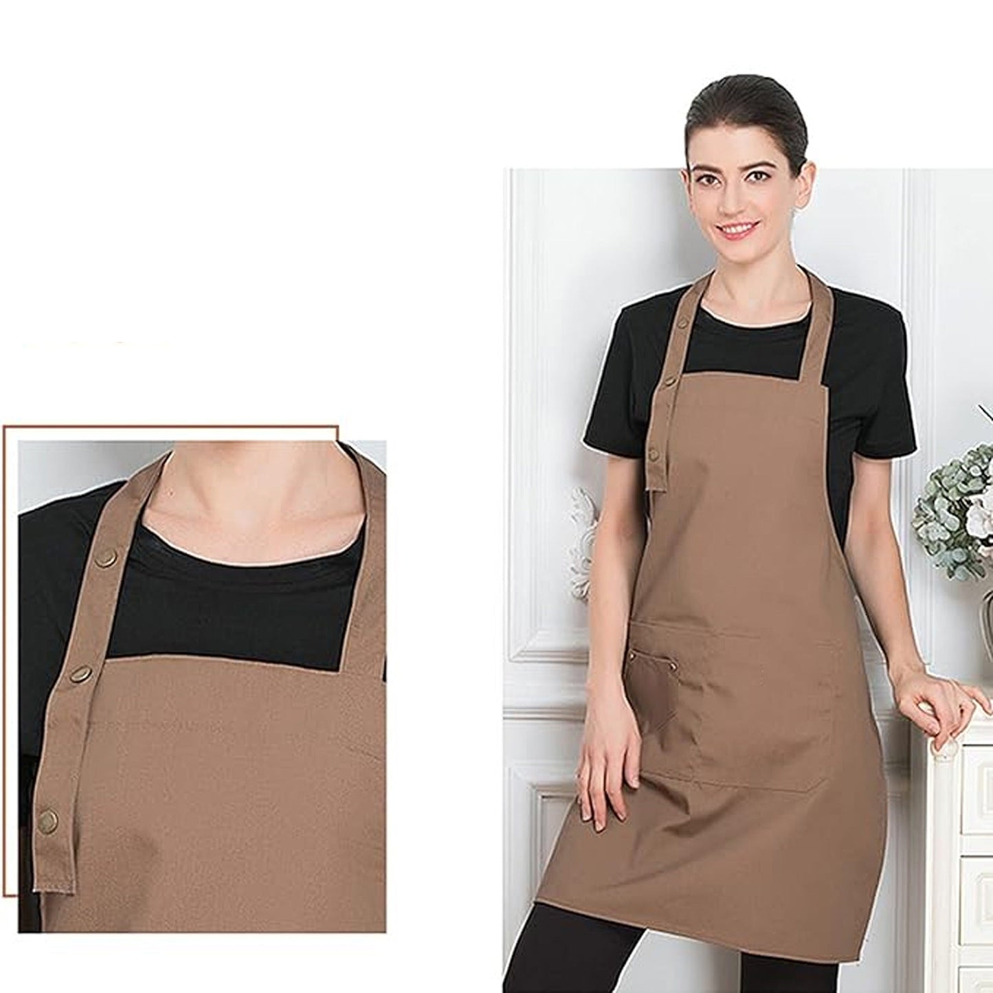 Adjustable Canvas Apron Waterproof Chef and Waiter Kitchen Wear