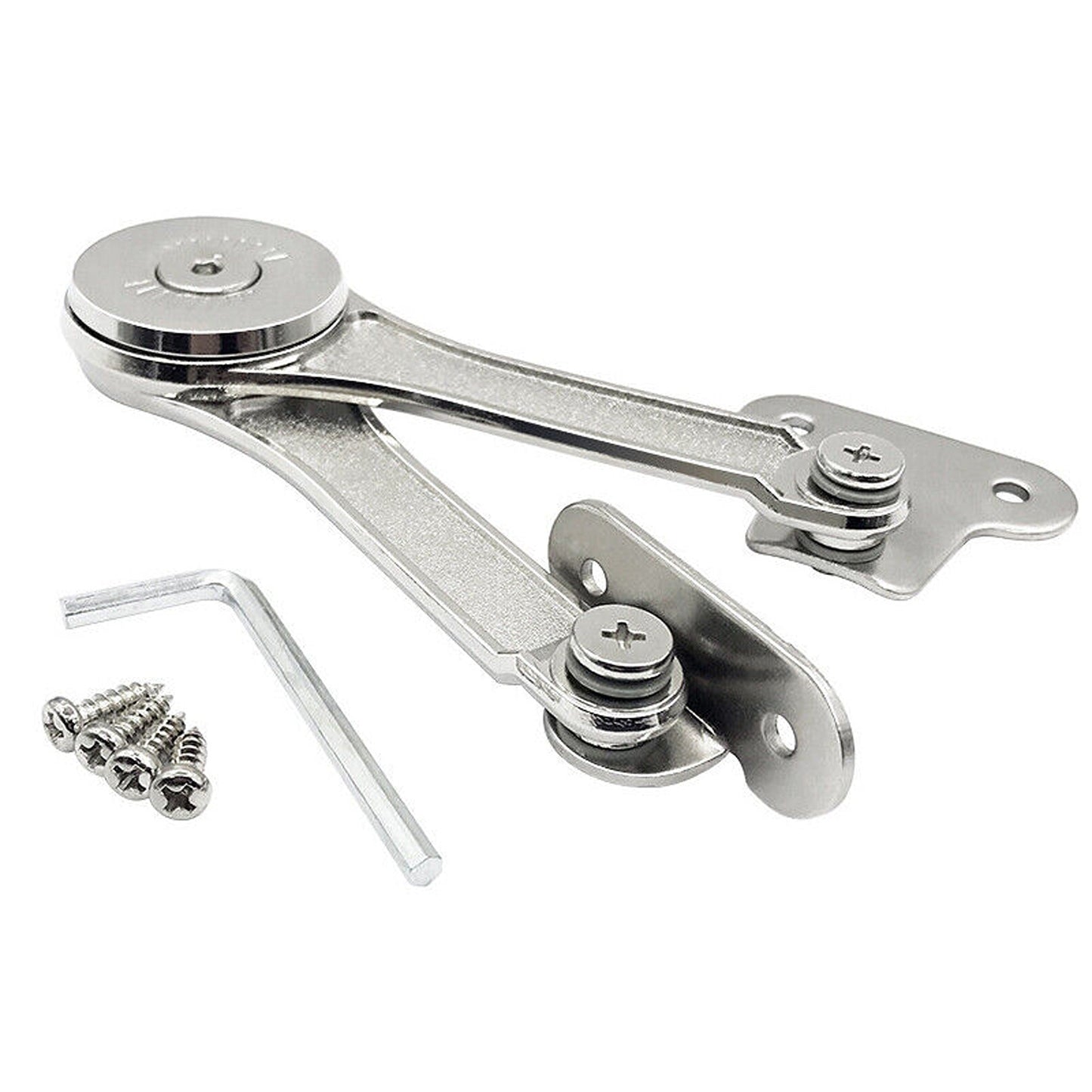 2pcs Soft Close Lid Support Hinge for Wardrobe and Flap Doors
