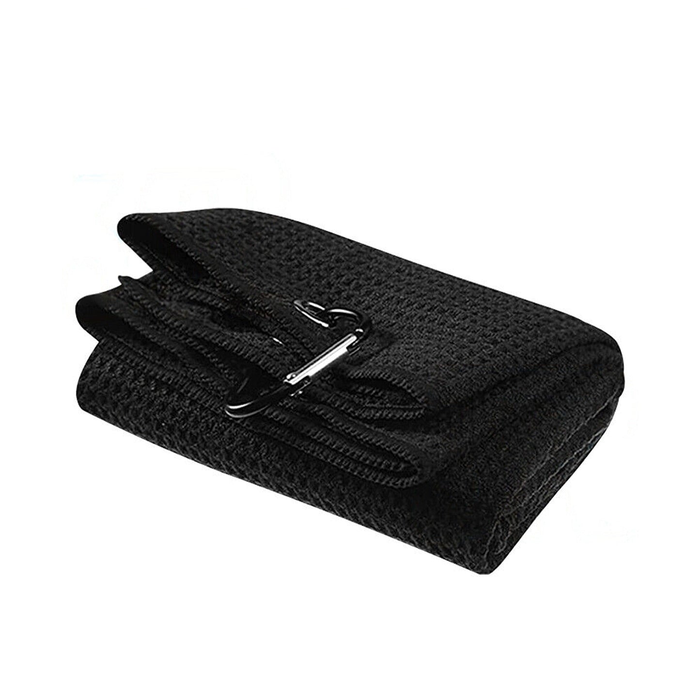 Cotton Waffle Pattern Golf Towel with Carabiner Sports Cleaning Towels