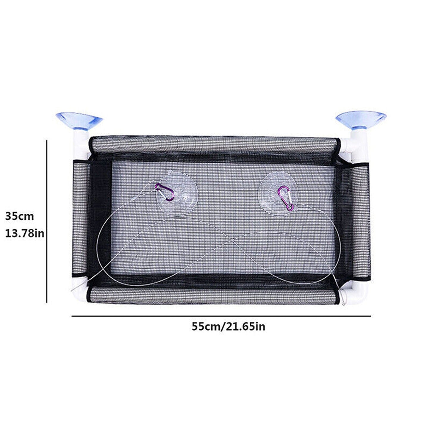 Cat Window Perch Hammock Strong Suction Up to 60lbs