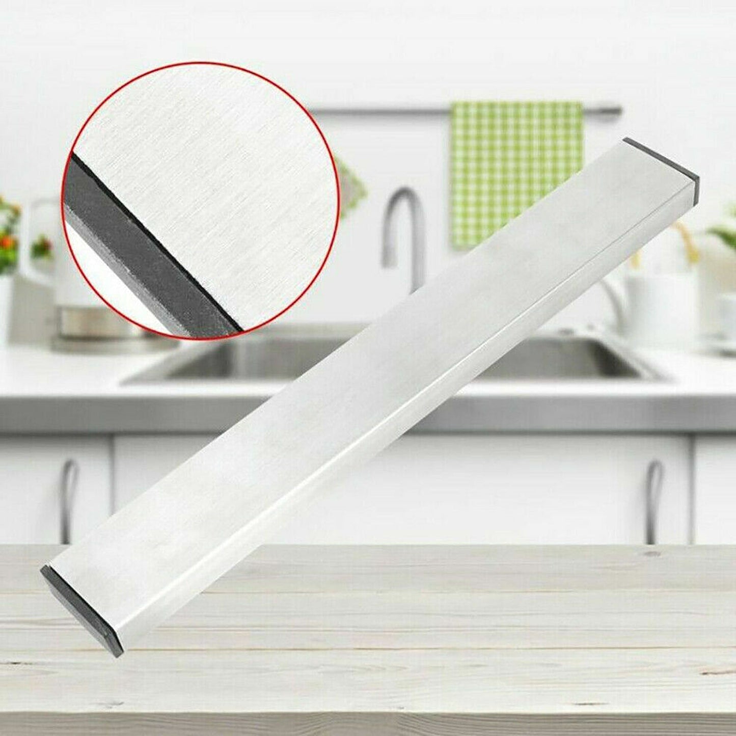Magnetic Stainless Steel Knife Rack Holder Tool Shelf Magnet 31 to 51cm