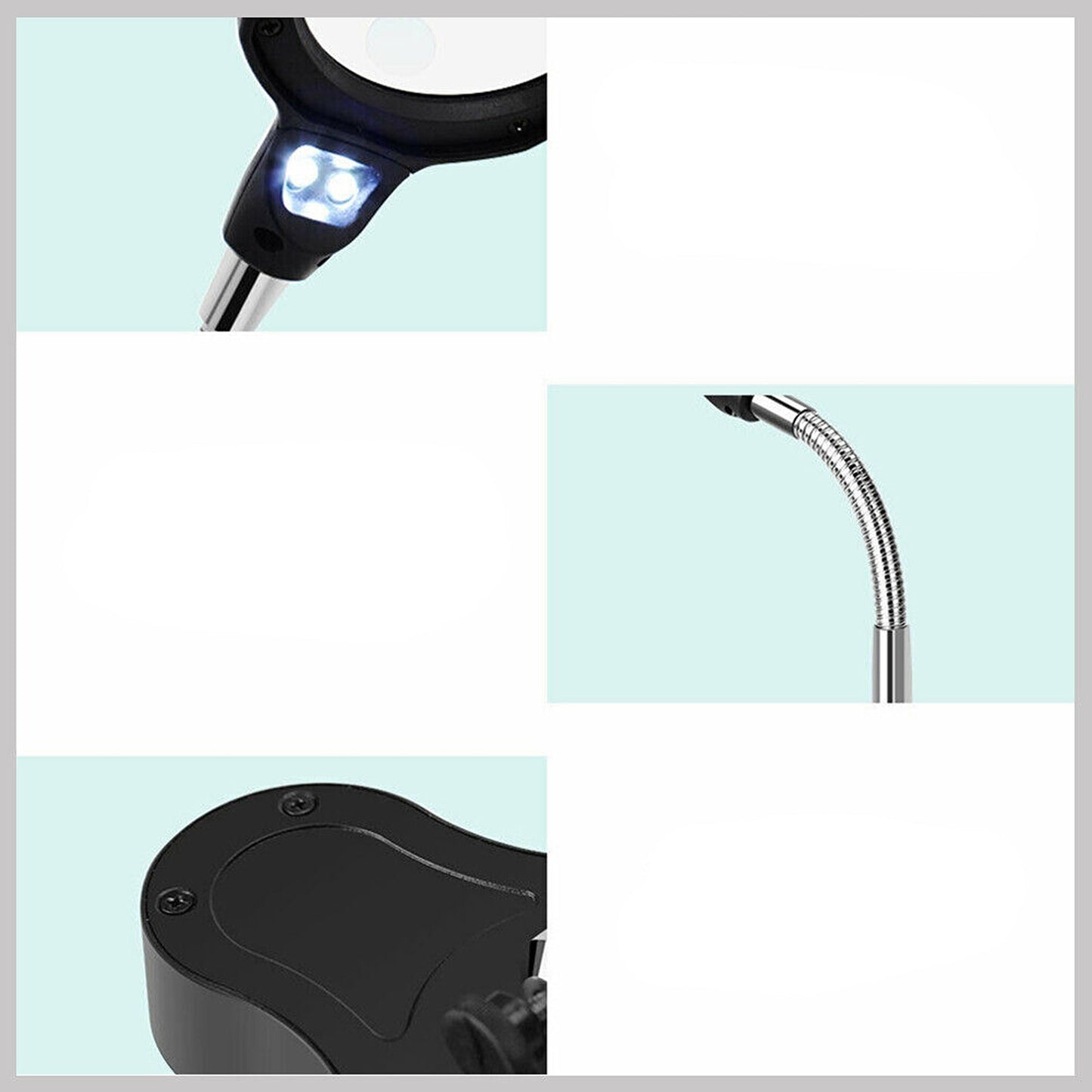 Magnifying Desk Lamp with LED Light for Precision 12X Magnifier