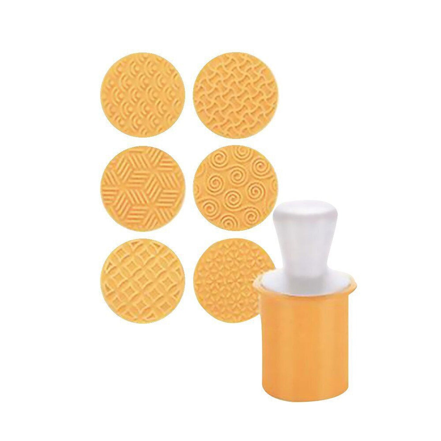 6pcs Christmas Cookie Stamp Set with Interchangeable Patterns