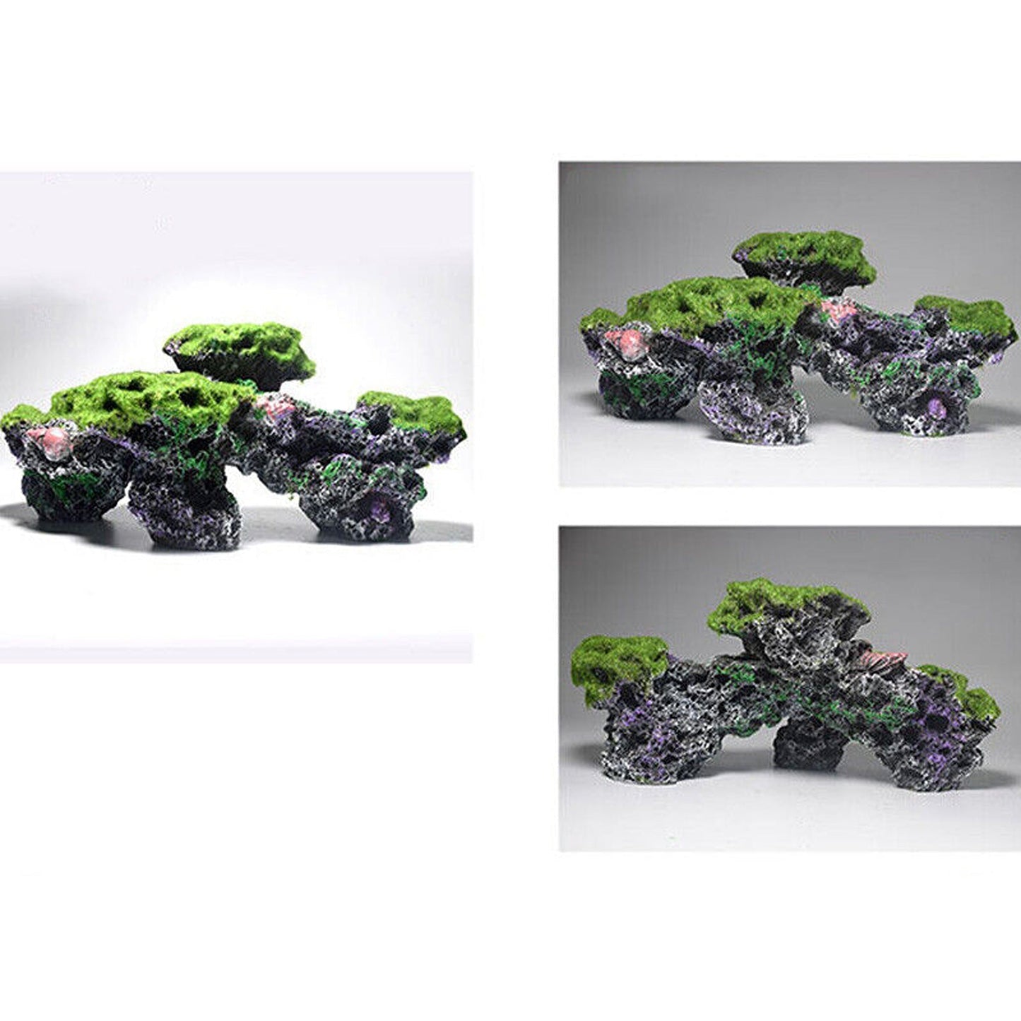 Resin Castle Mountain Rock Cave for Fish Tank Decoration