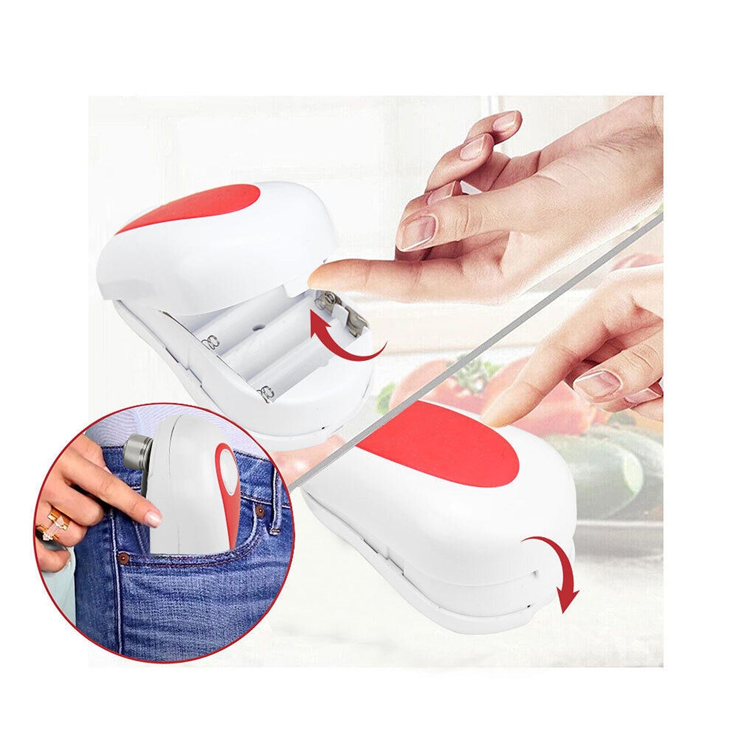 One-Touch Safety Can Opener with Automatic Lid Removal for Kitchens