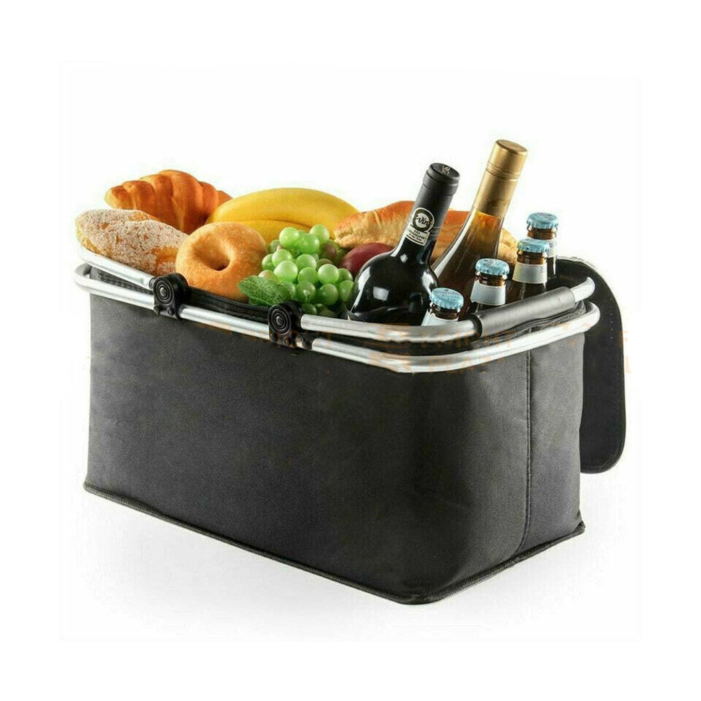 Foldable Insulated Picnic Basket Outdoor Cooler Bag Tote