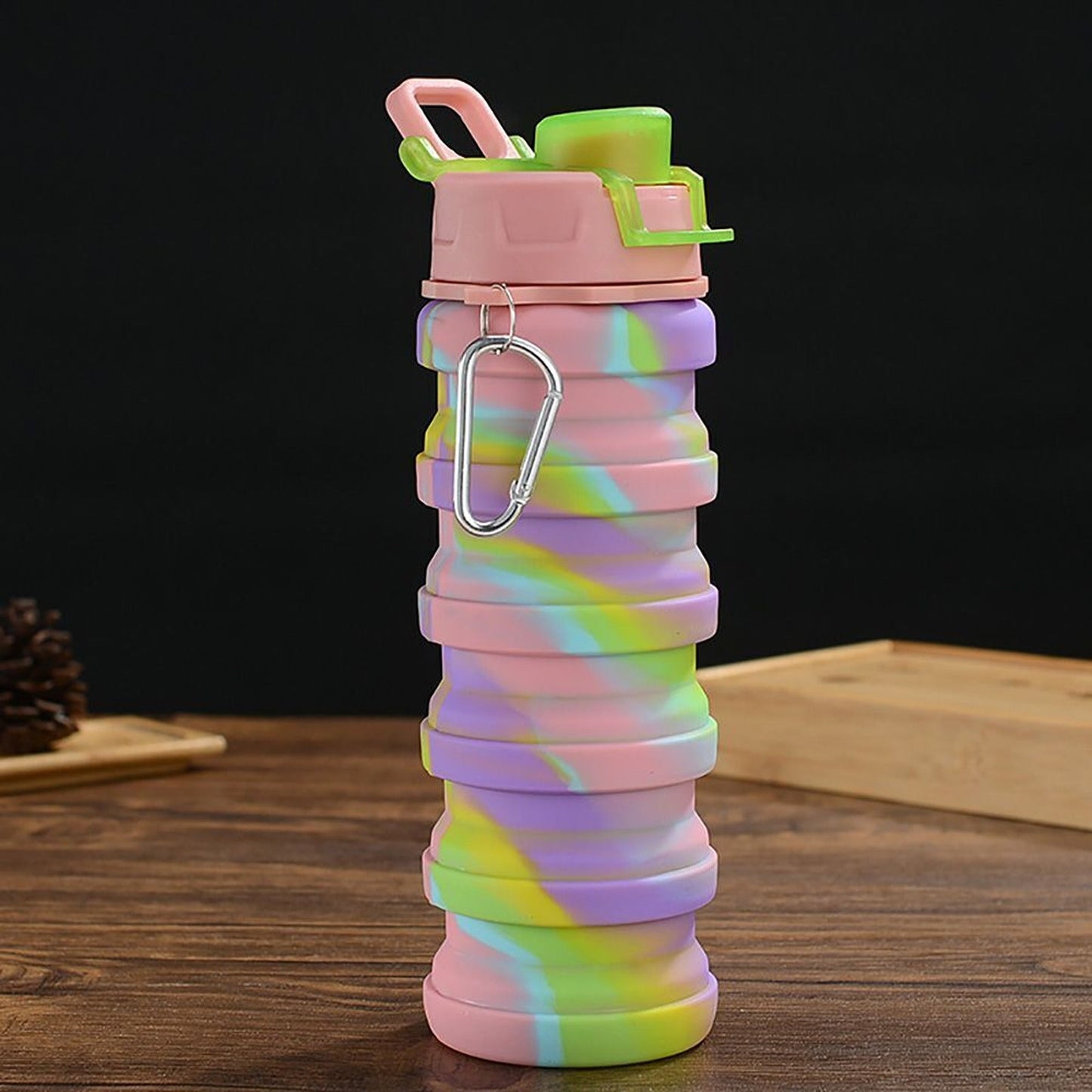 Foldable Silicone Travel Water Bottle Retractable Portable Drink Cup