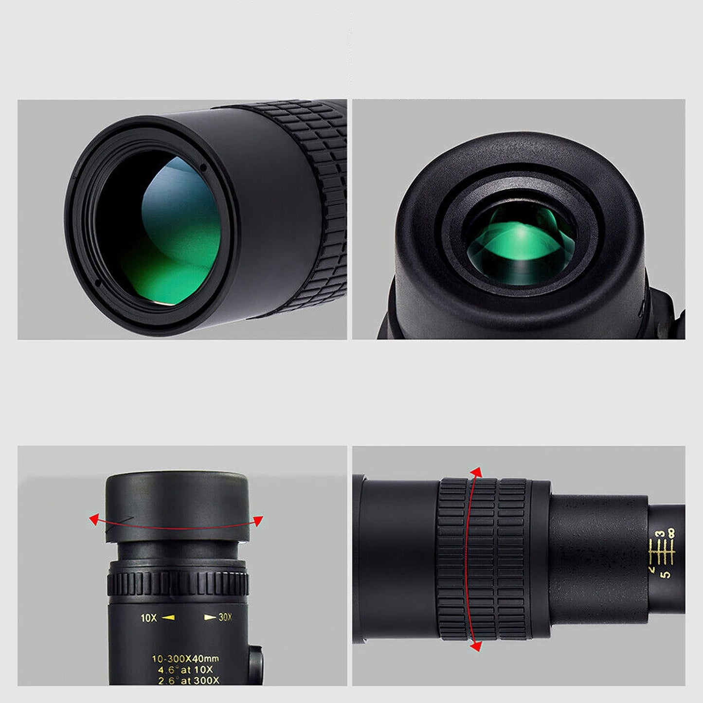 Waterproof 4K Zoom Monocular Telescope Super Telephoto Night Vision