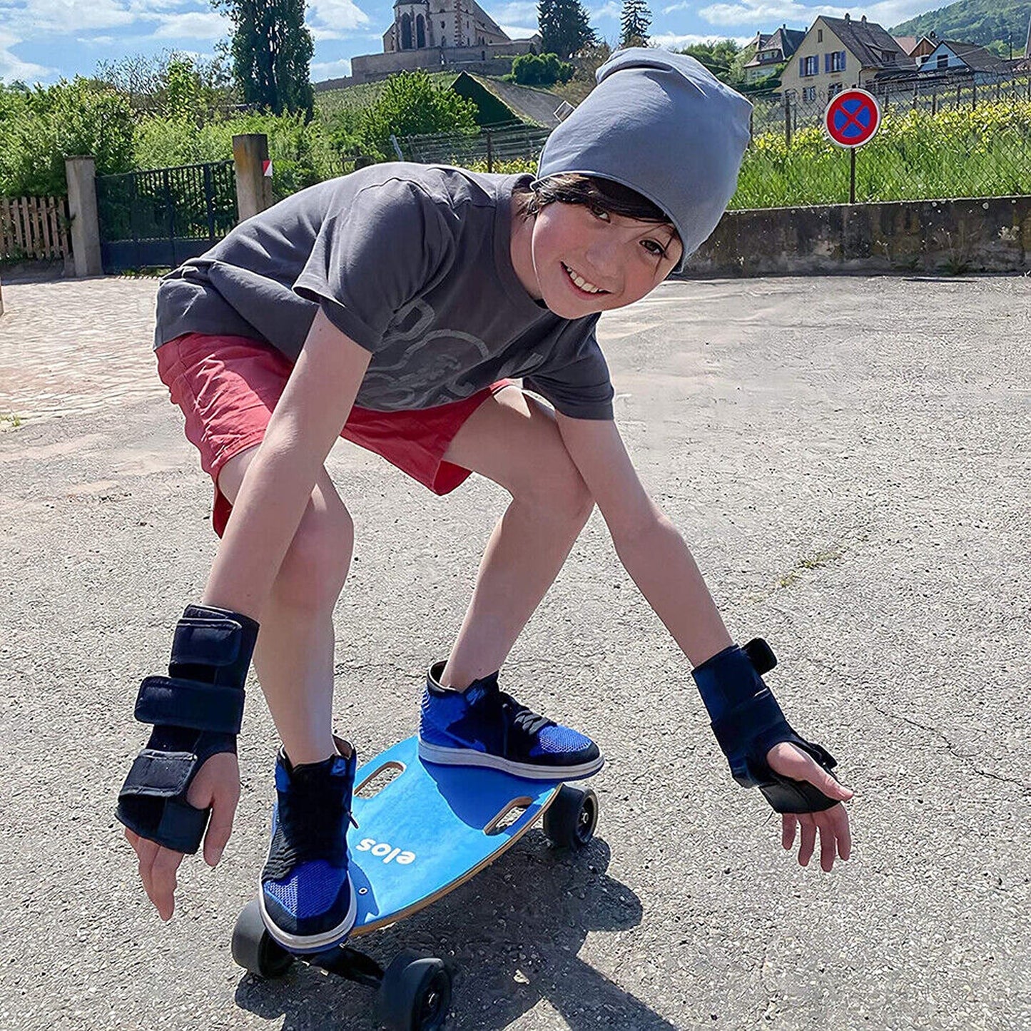 Wrist Guards for Skateboarding Supportive Palm-Protector Brace