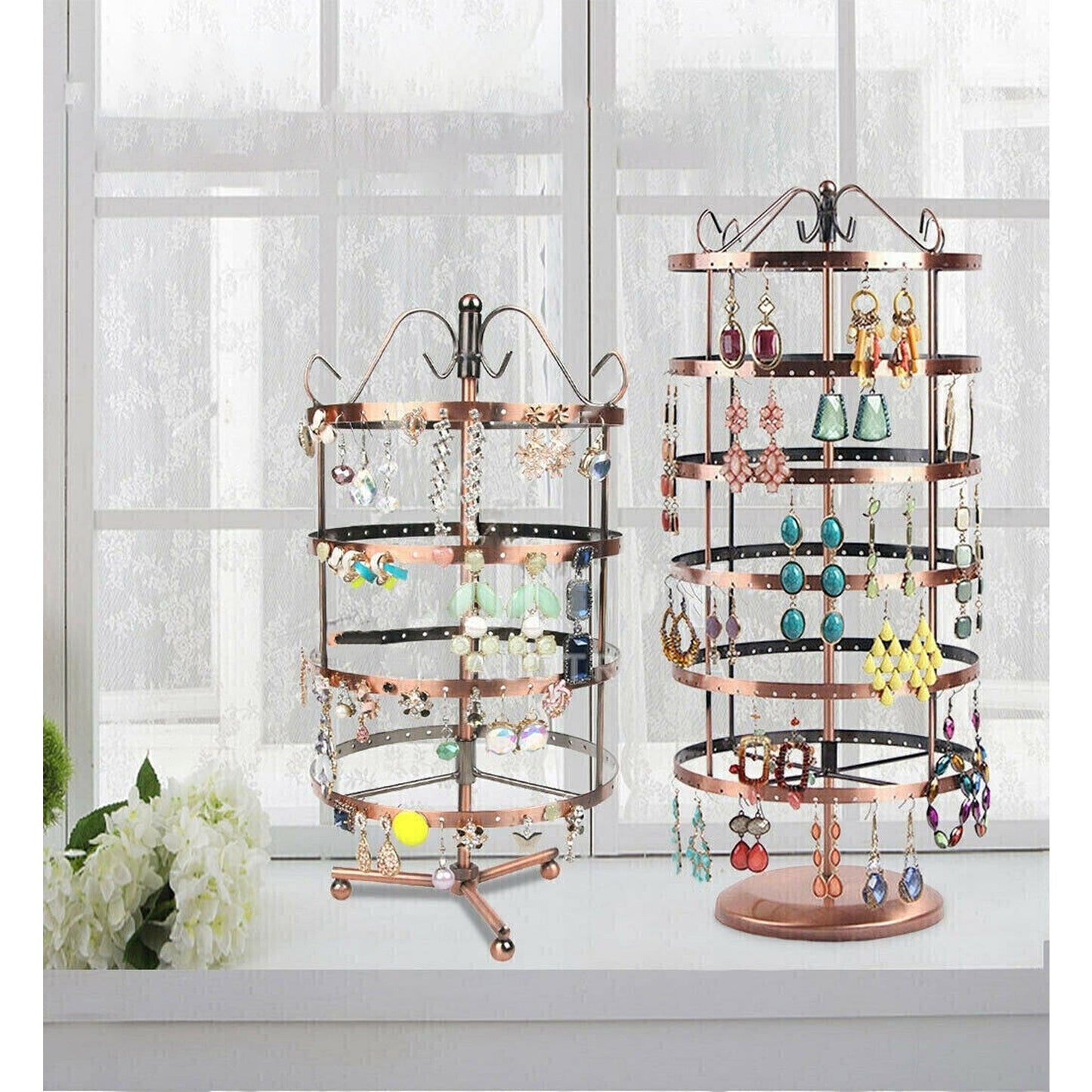 Stand Rack Hanger Jewelry Earring Necklace Holder Organizer