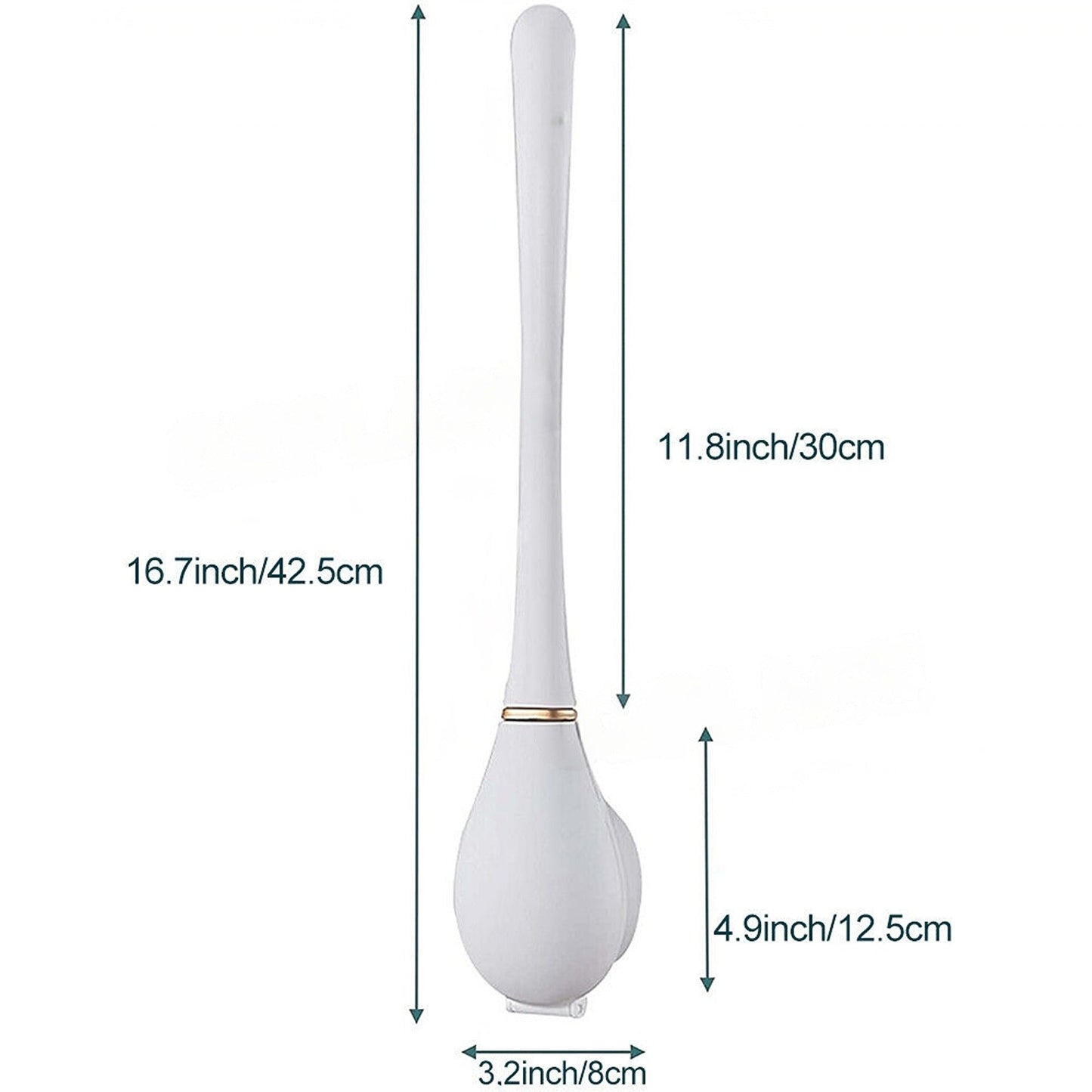 Bathroom Cleaning Set Soft Silicone Toilet Brush with Holder