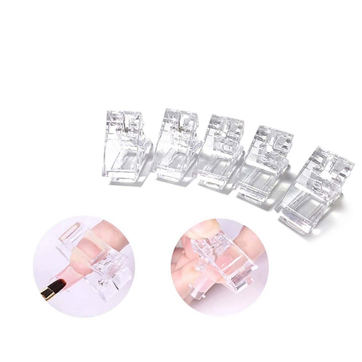Quick Building Nail Tips Clip Clamps for Poly Gel Extension