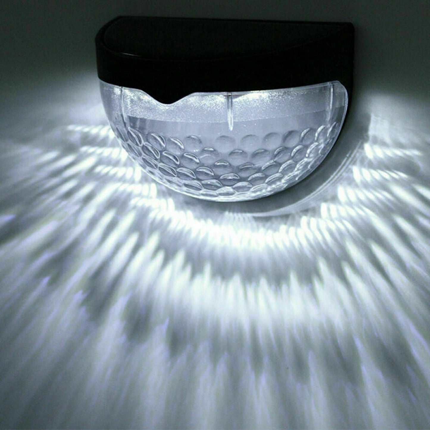 4-Pack Solar Powered LED Wall Lights Waterproof for Outdoor Garden and Fence