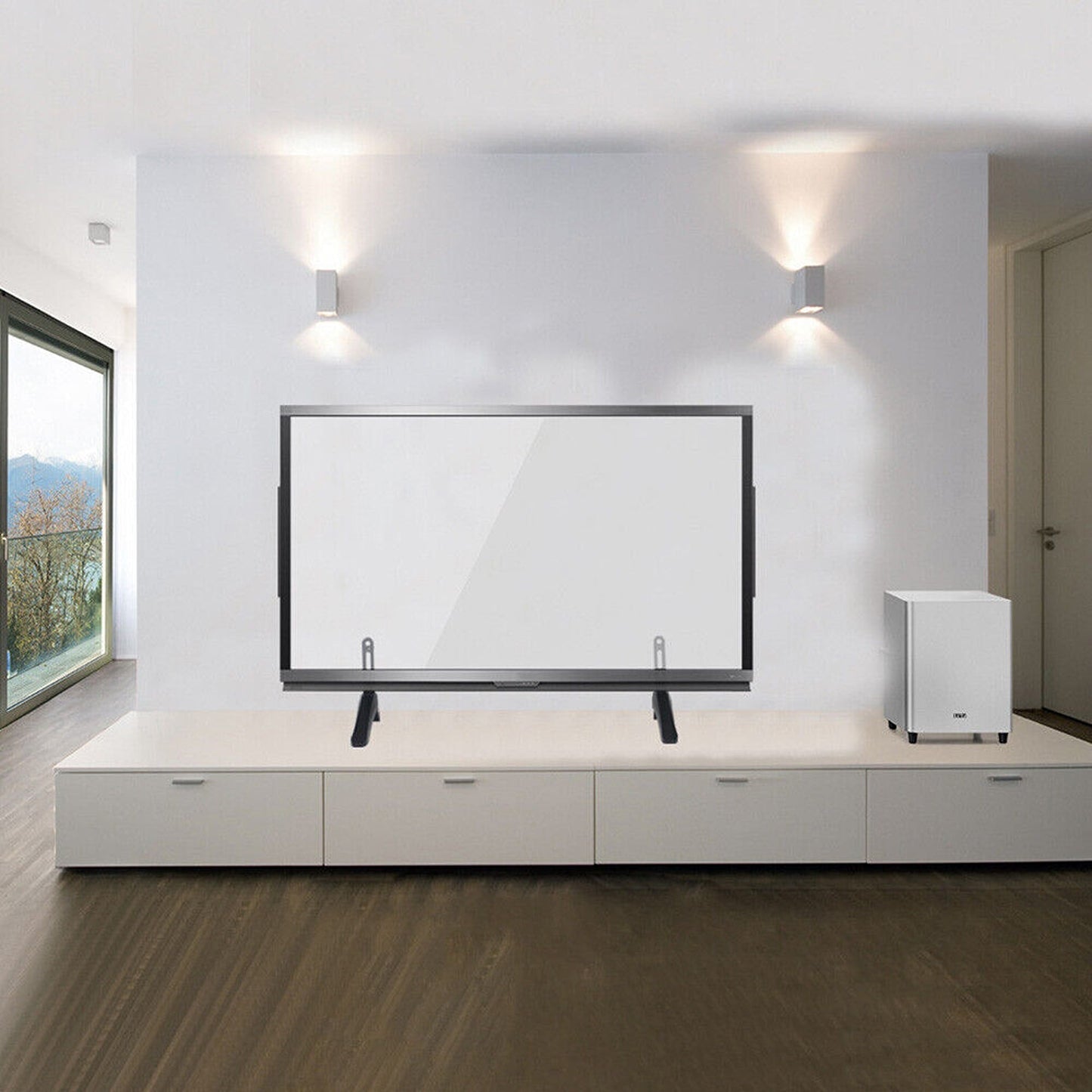 Universal Desktop TV Stand with Screws LCD Screen Pedestal