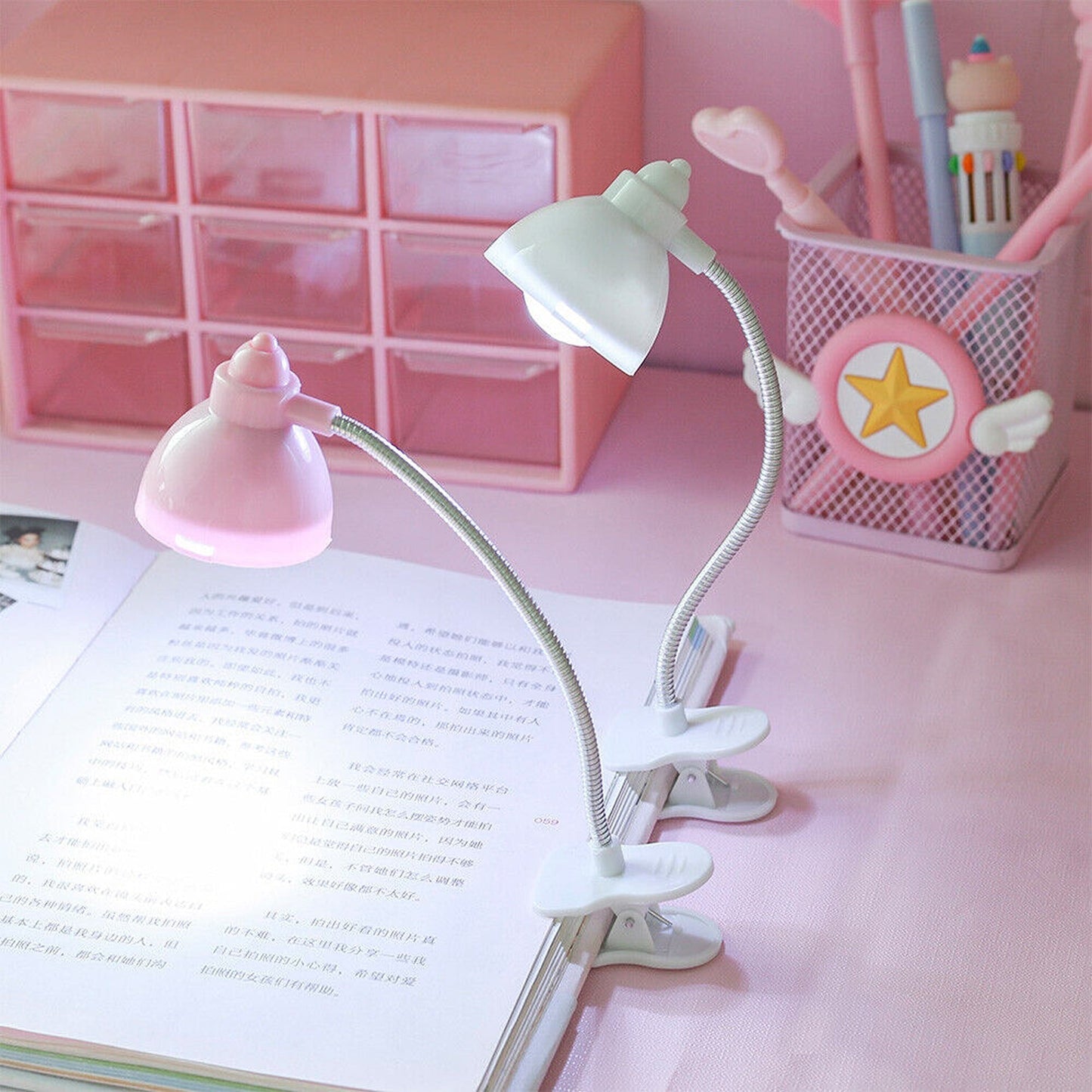 Flexible LED Reading Light with Clamp for Desk or Bedside