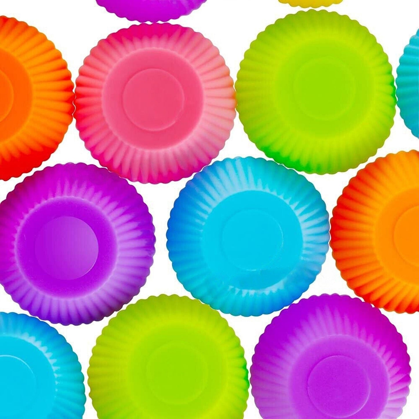 20pcs Cupcake Silicone Baking Cases Round Muffin Molds DIY