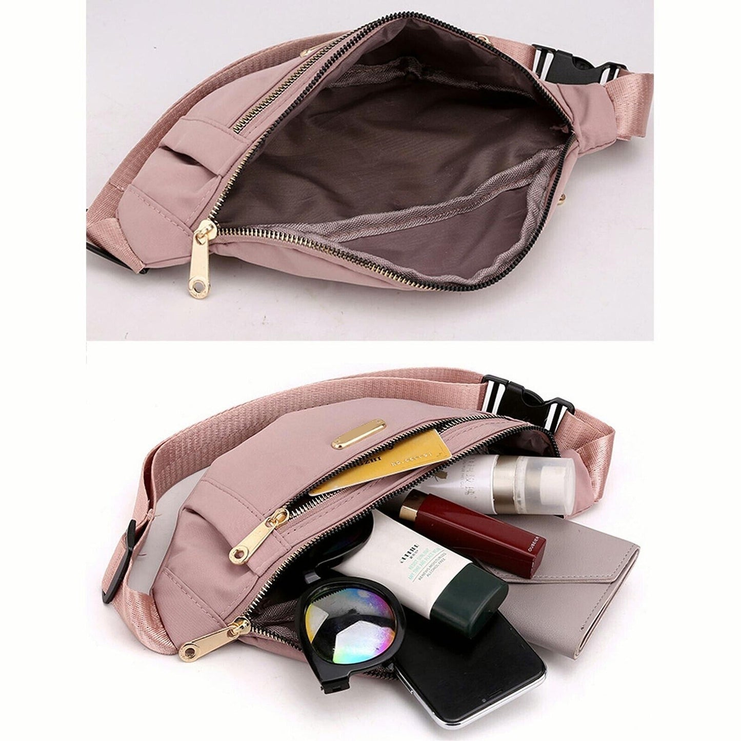 Holiday Travel Money Belt Pouch Unisex Waist Bum Bag Fanny Pack