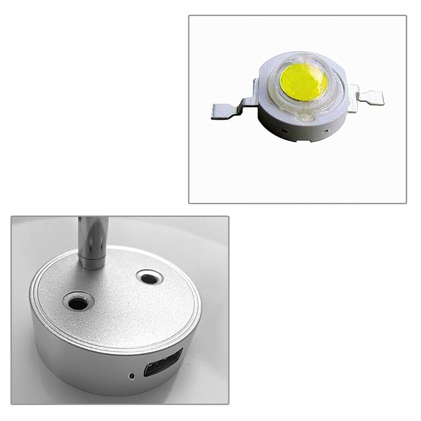 2pcs 12V LED Interior Spot Reading Lights for Camper Van Caravan and Boat