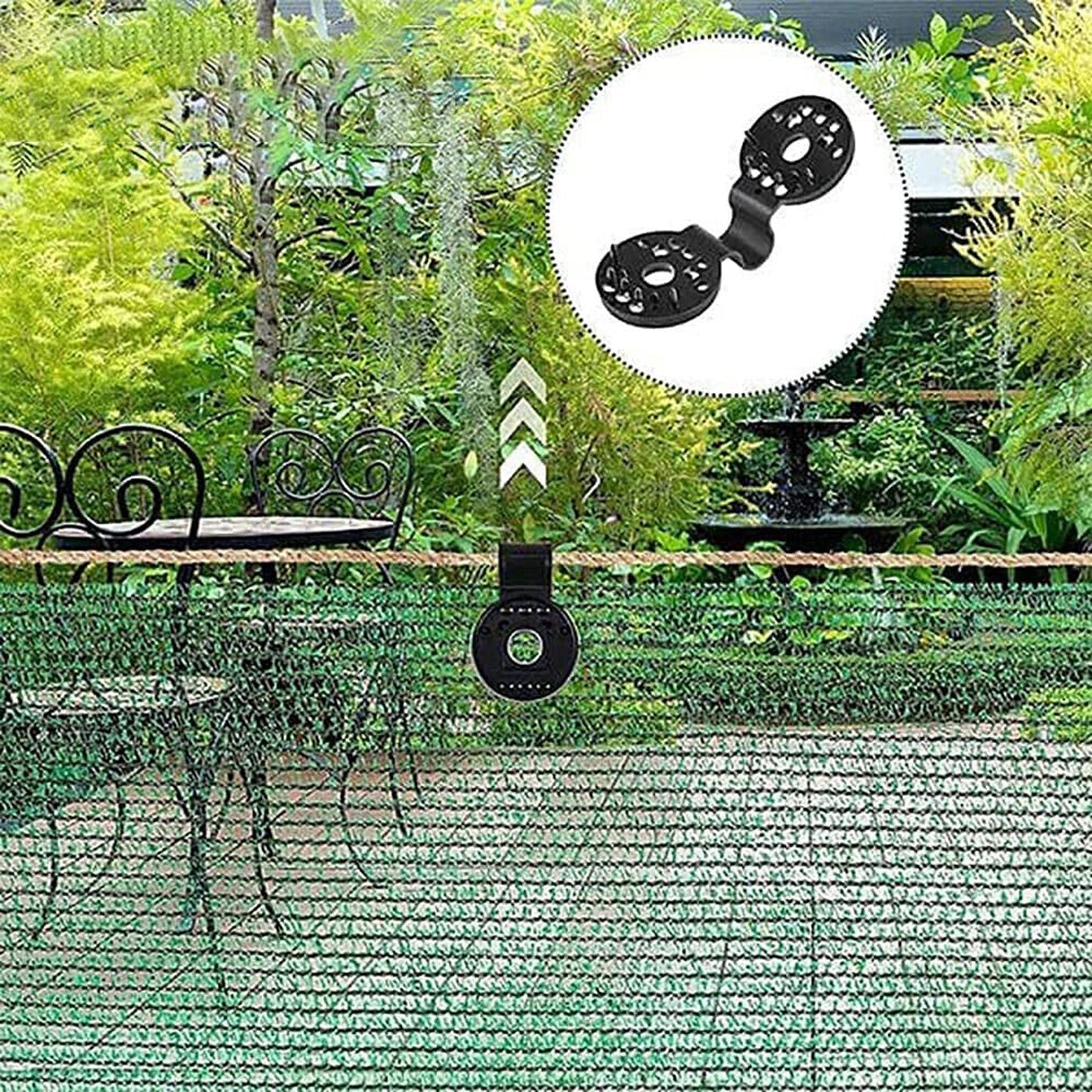 Clips and Hooks for Sunshade Nets and Tarps