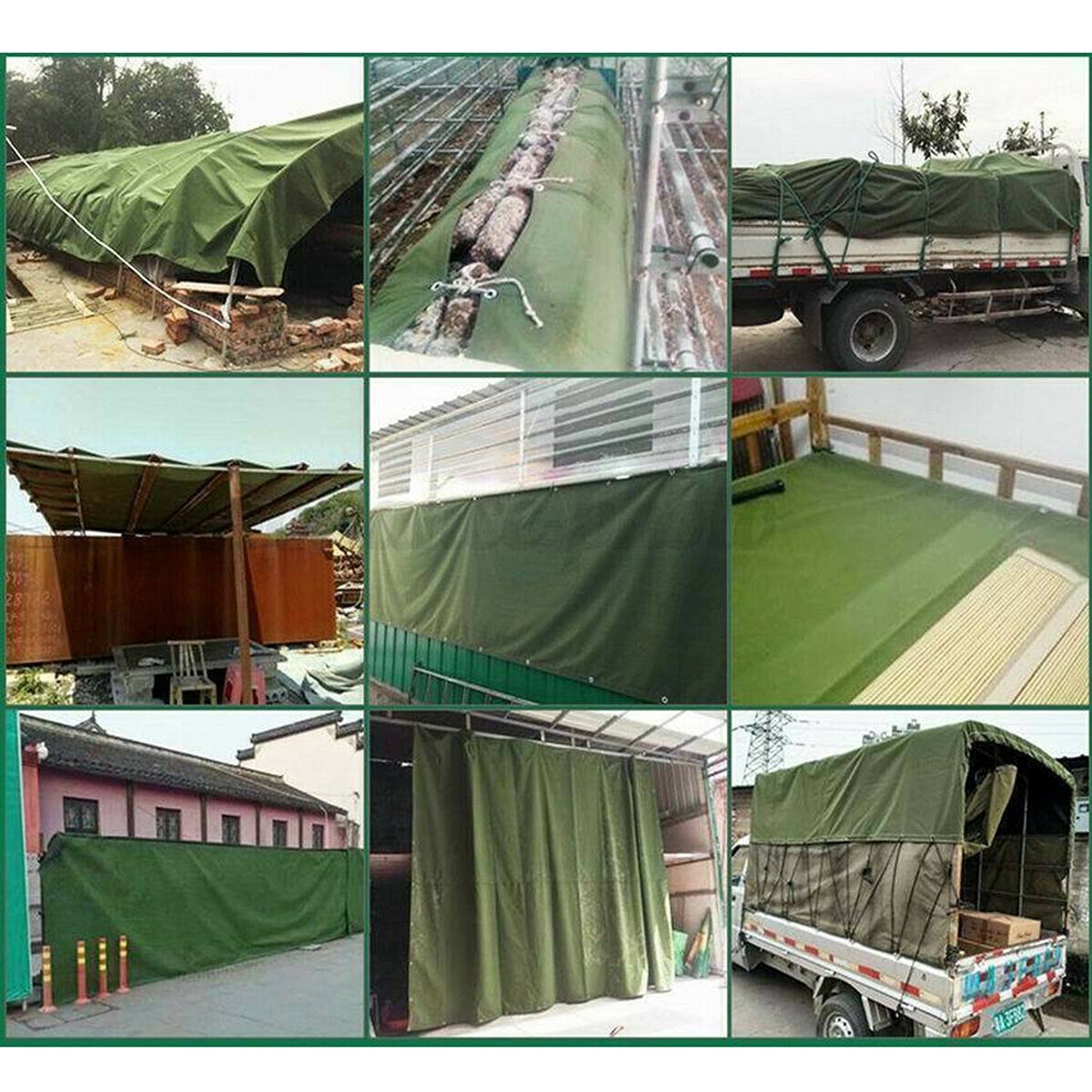 Canvas Tarpaulin Heavy Duty Waterproof Sunshade