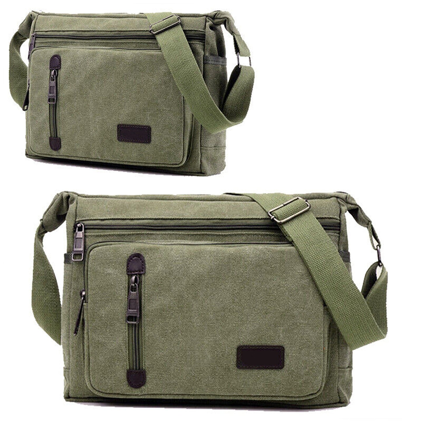 Canvas Messenger Bag for Men Retro Shoulder Crossbody