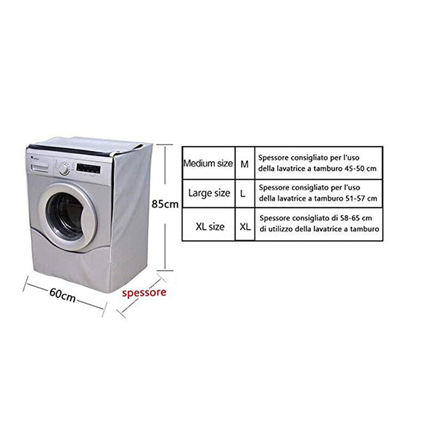 Top Dust Protection Cover for Front Load Washing Machine