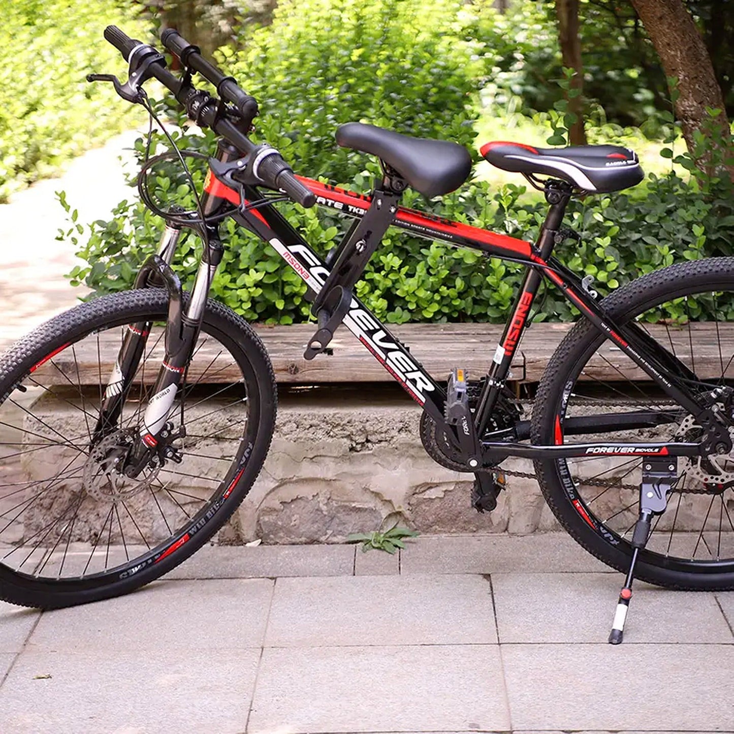 Children’s Bicycle Front Mounted Seat with Top Tube Detachable Armrest