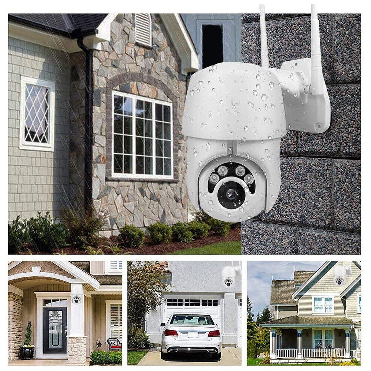 Wireless Security Camera System with HD 1080P Outdoor Monitoring Capability