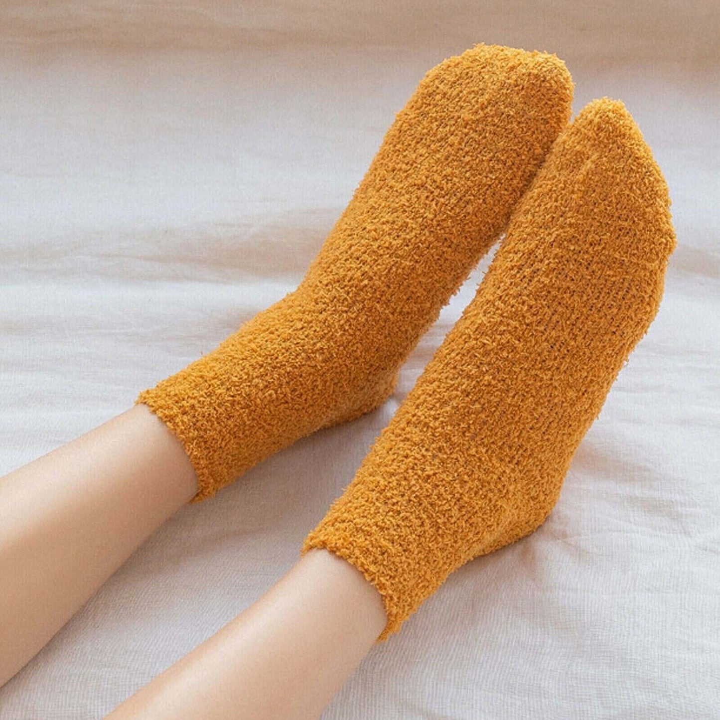 3 Pairs Cozy Winter Warm Socks for Bed and Home