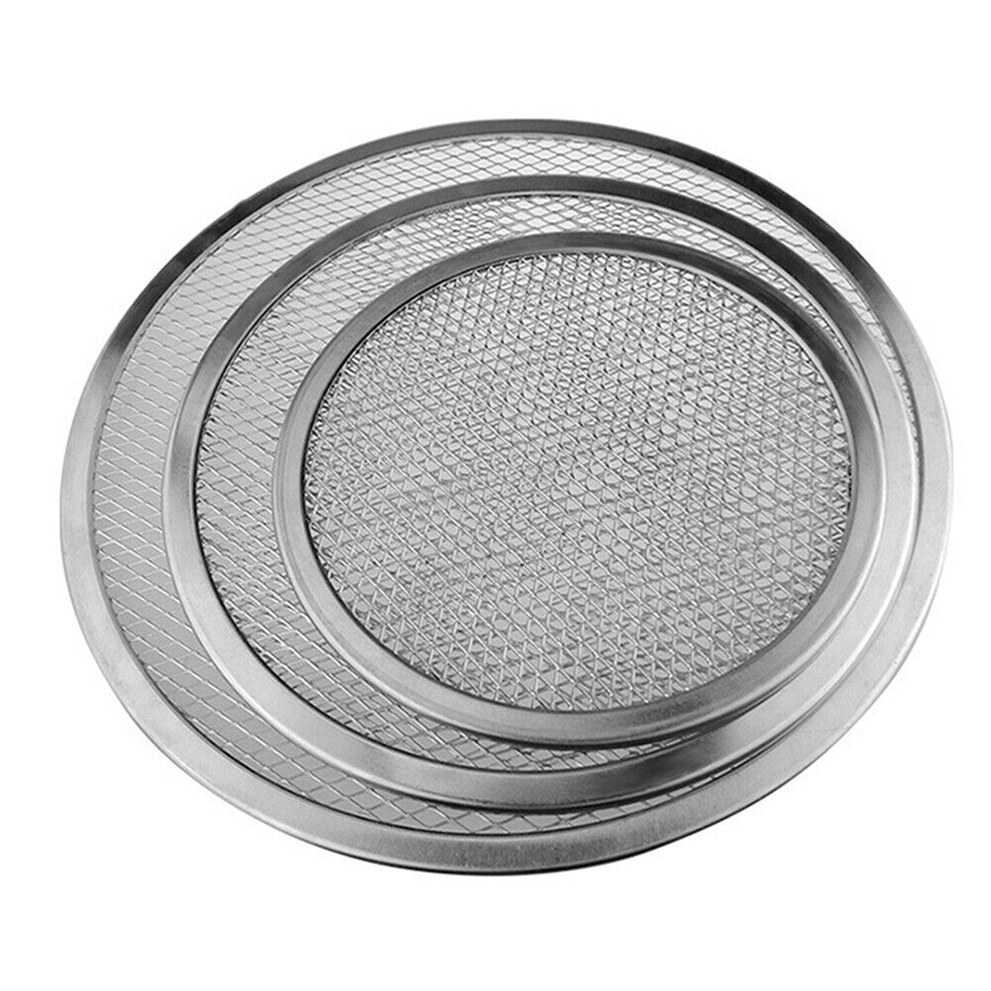 Aluminum Non-stick Mesh Pizza Baking Tray Round Net Pan