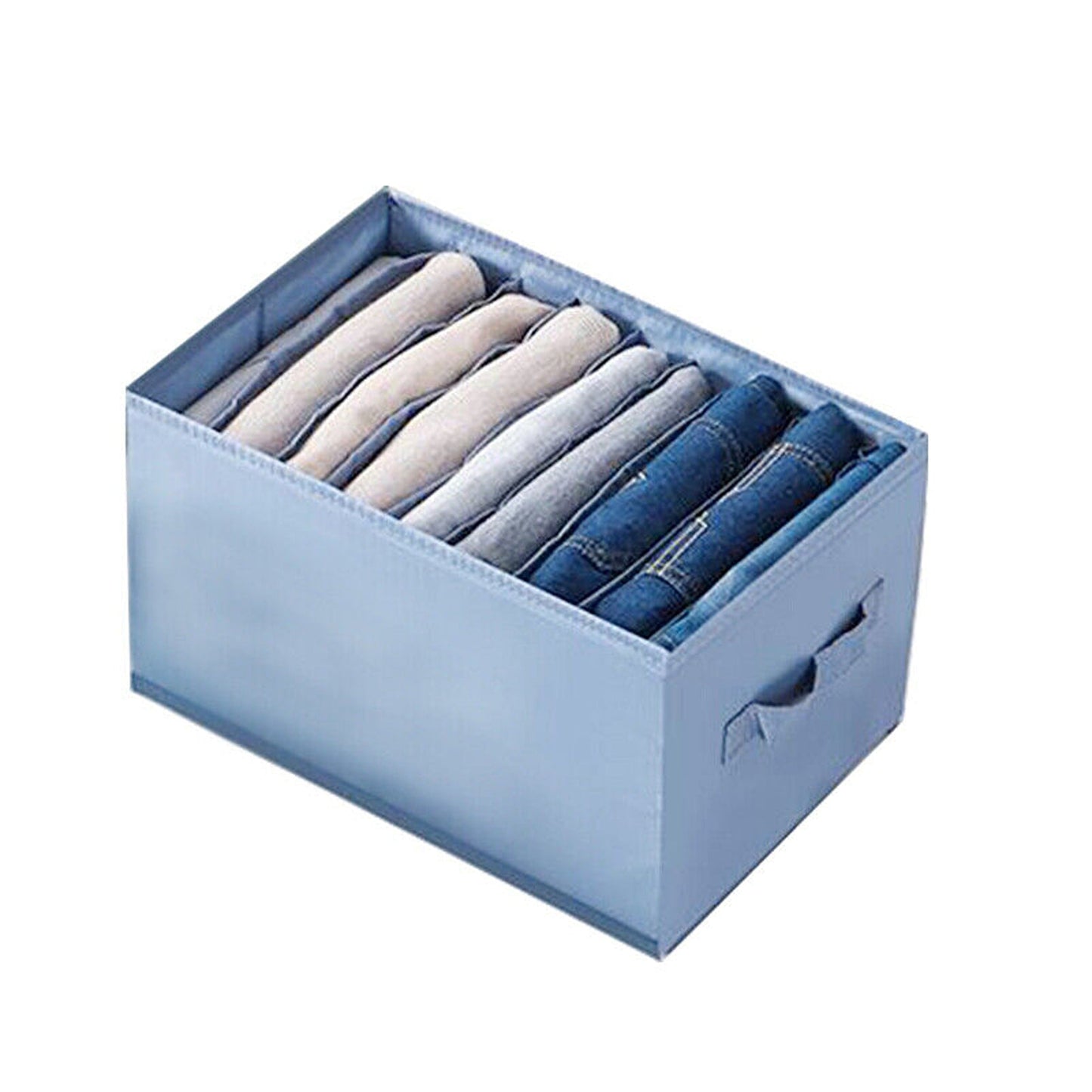 Drawer Organizer for Clothes and Jeans Grey Wardrobe Storage Boxes