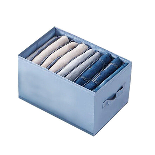 Drawer Organizer for Clothes and Jeans Grey Wardrobe Storage Boxes