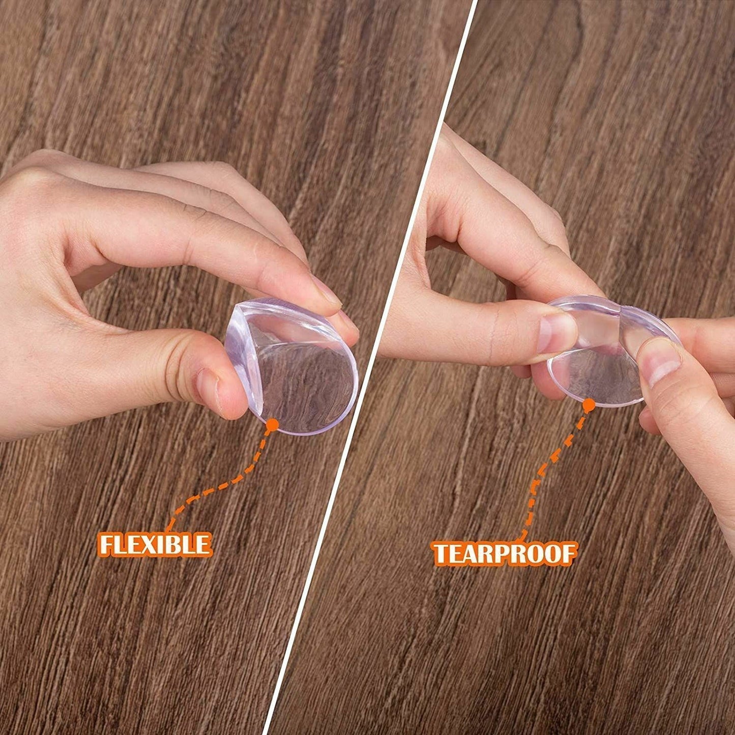 Baby Safety Transparent PVC Corner Guards for Tables and Furniture