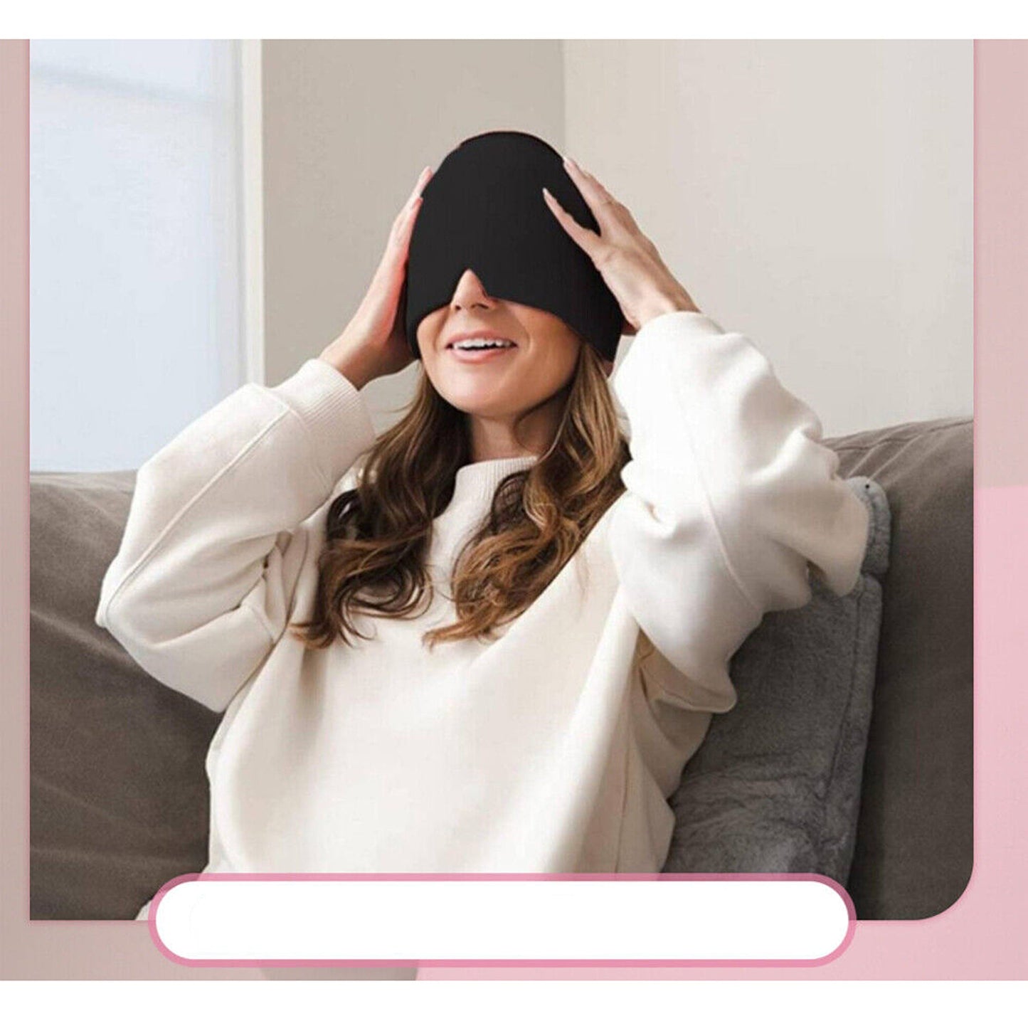 Therapeutic Ice Pack Gel Eye Mask for Migraine and Headache Relief