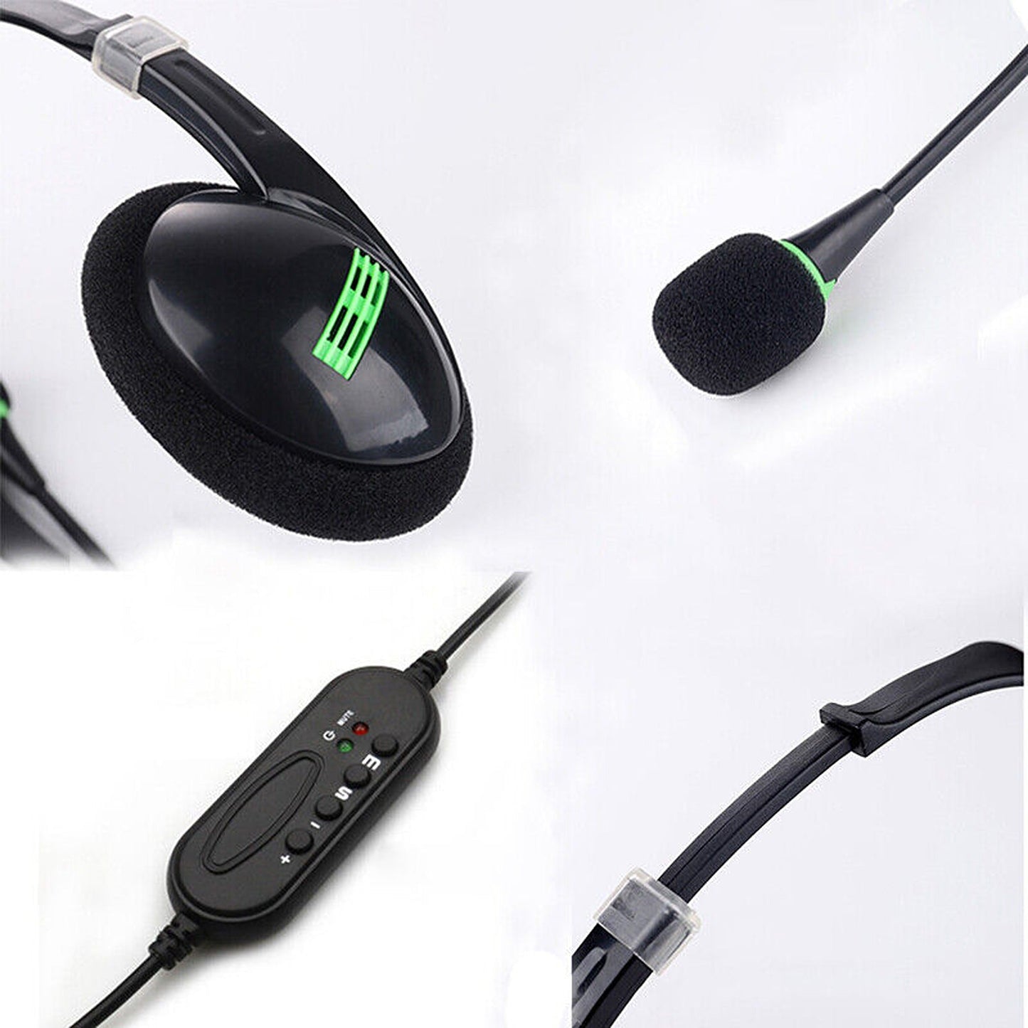 Computer USB Headphone Noise Cancelling With Microphone for PC
