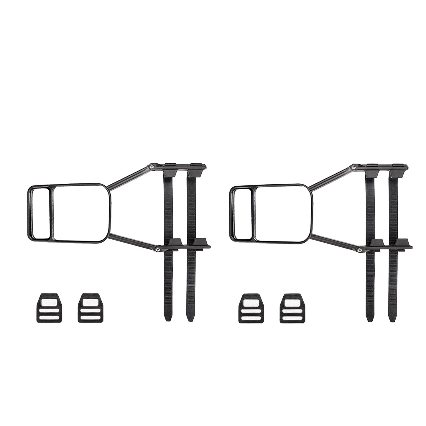 2pcs Universal Clip-On Towing Mirrors for Trailer Caravan and Truck
